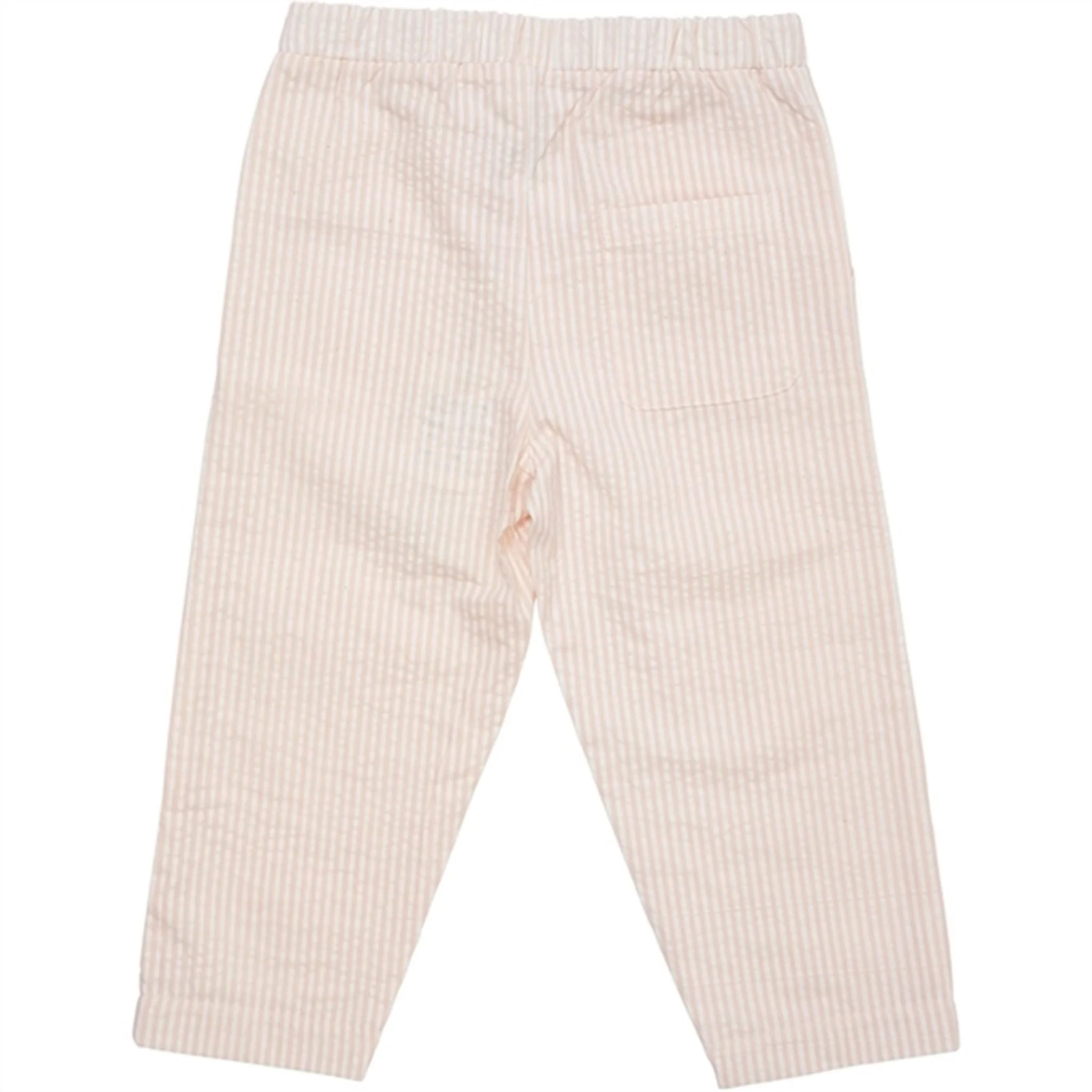 Copenhagen Colors Dusty Rose W Cream Stripe Seersucker Pants - Image 4