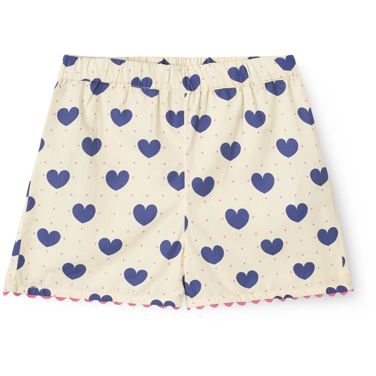 COPENHAGEN COLORS Heart Aop Ocean X Luksusbaby Heart And Dots Blouse W Short Set - Image 5