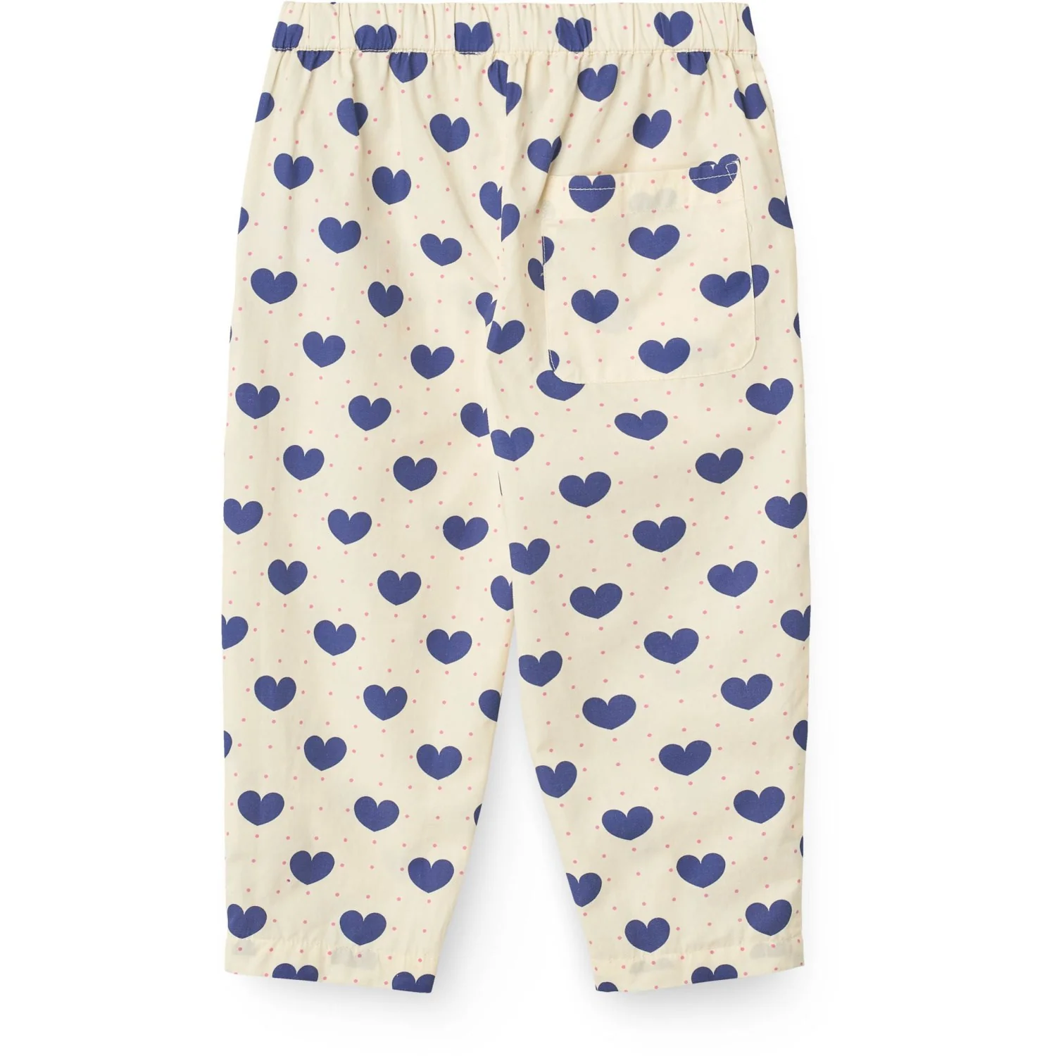 COPENHAGEN COLORS Heart Aop Ocean X Luksusbaby Heart And Dots Pants Loose Fit - Image 2
