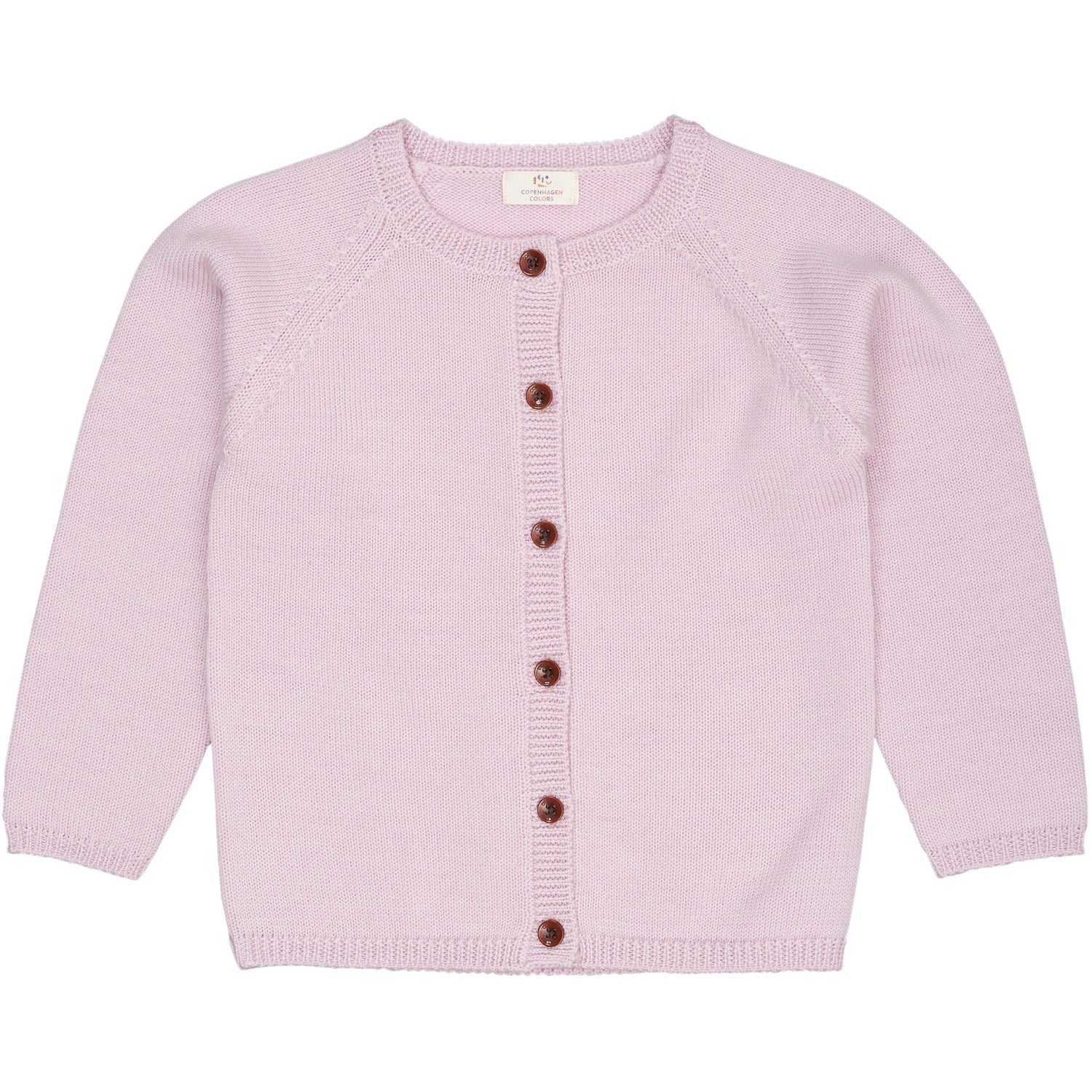 COPENHAGEN COLORS Lavender Merino Knitted Cardigan