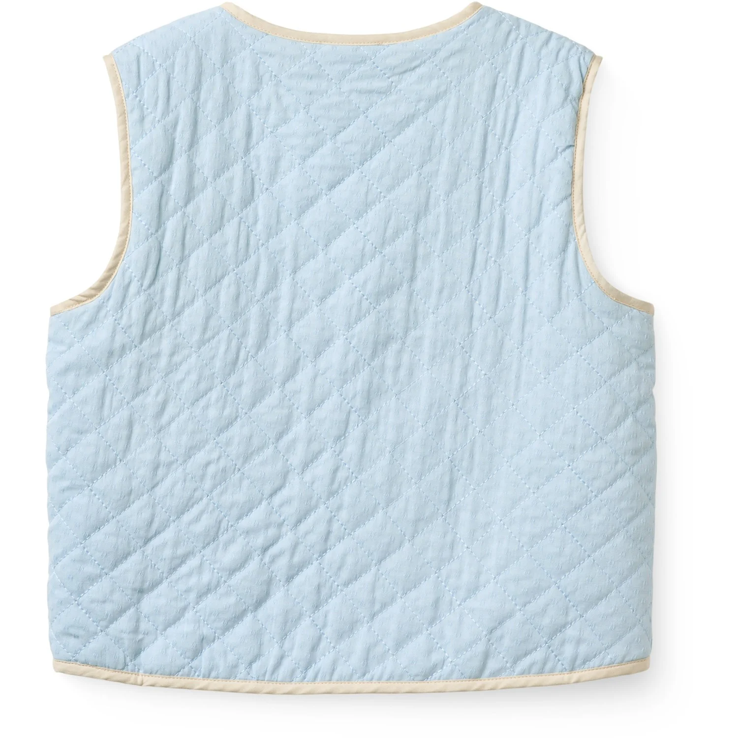 COPENHAGEN COLORS Lt. Blue Comb. Quilted Vest - Image 7