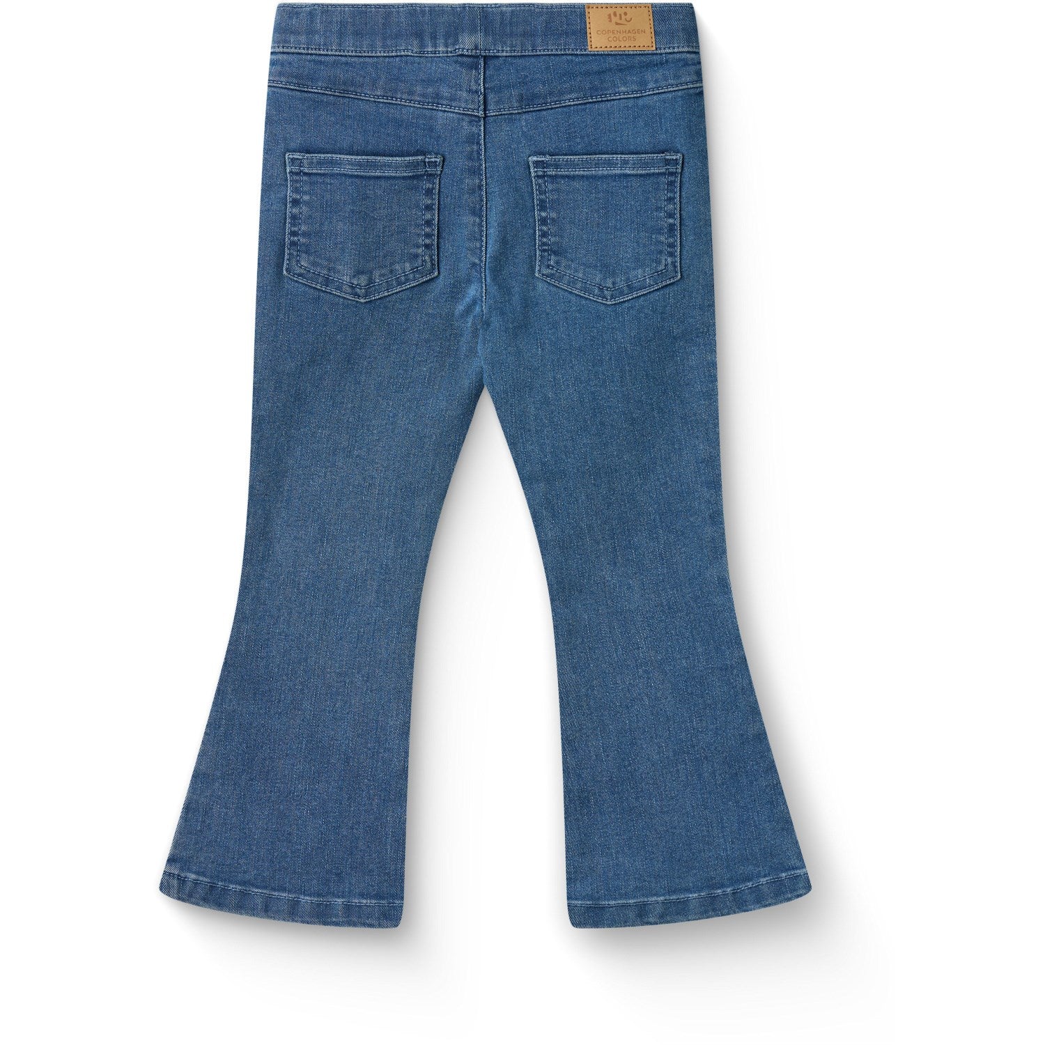 COPENHAGEN COLORS Lt. Blue Indigo Washed Jeggings W. Flare- Super Stretch - Image 4