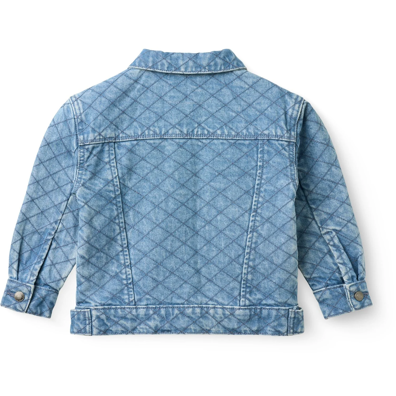 COPENHAGEN COLORS Lt. Washed Blue Quilt Organic Quilted Denim Jacket - Image 8