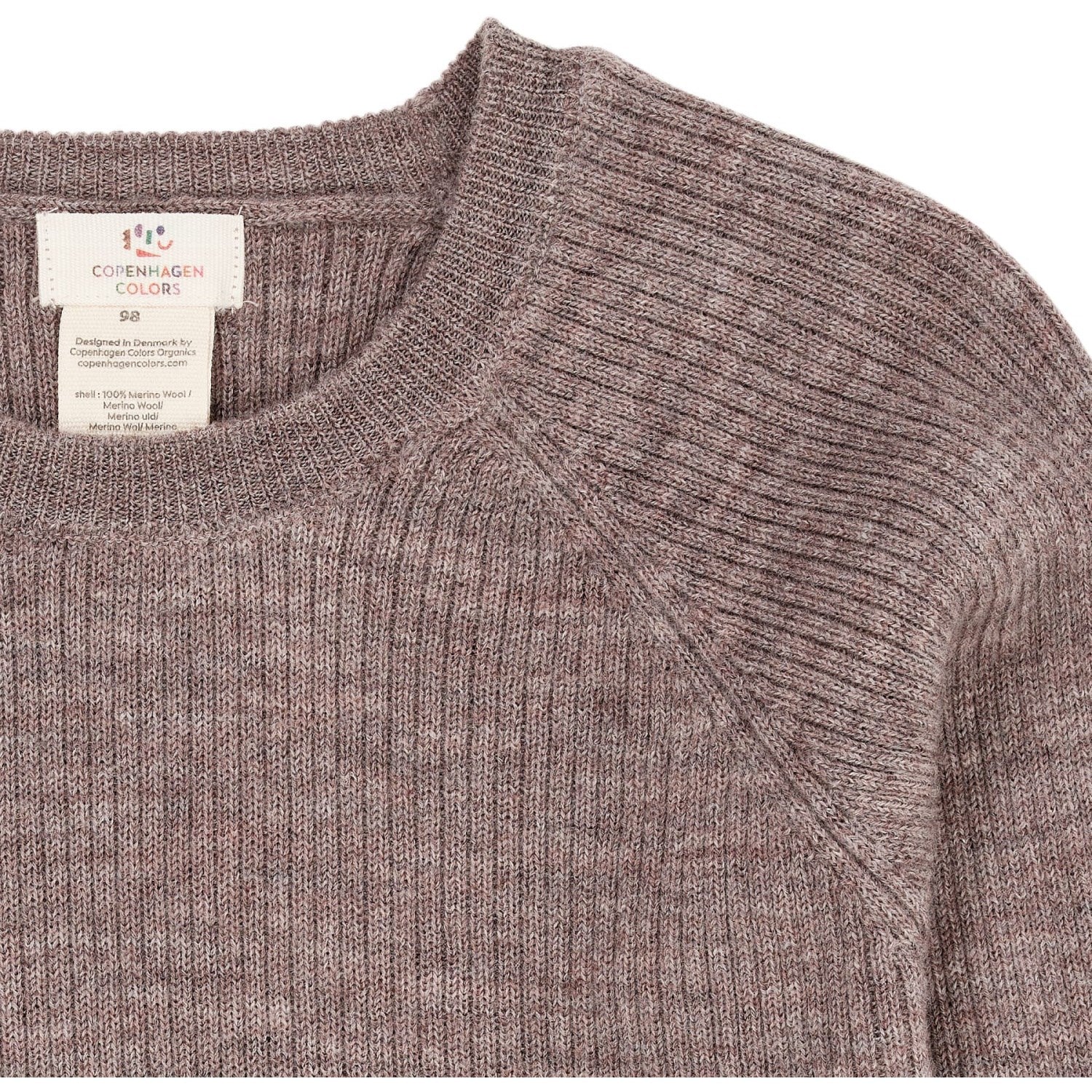 Copenhagen Colors Natural Melange Merino Classic Rib Blouse - Image 2