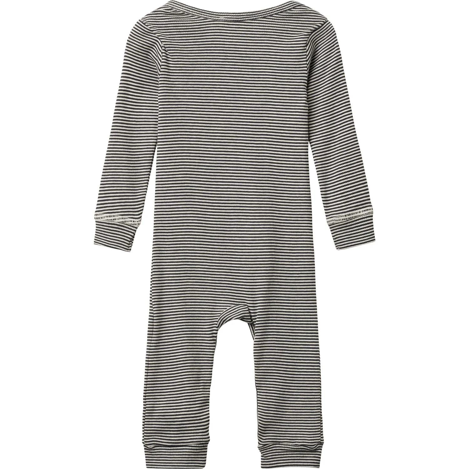COPENHAGEN COLORS Navy/Cream Stripe Modal Full Body Romper - Image 3