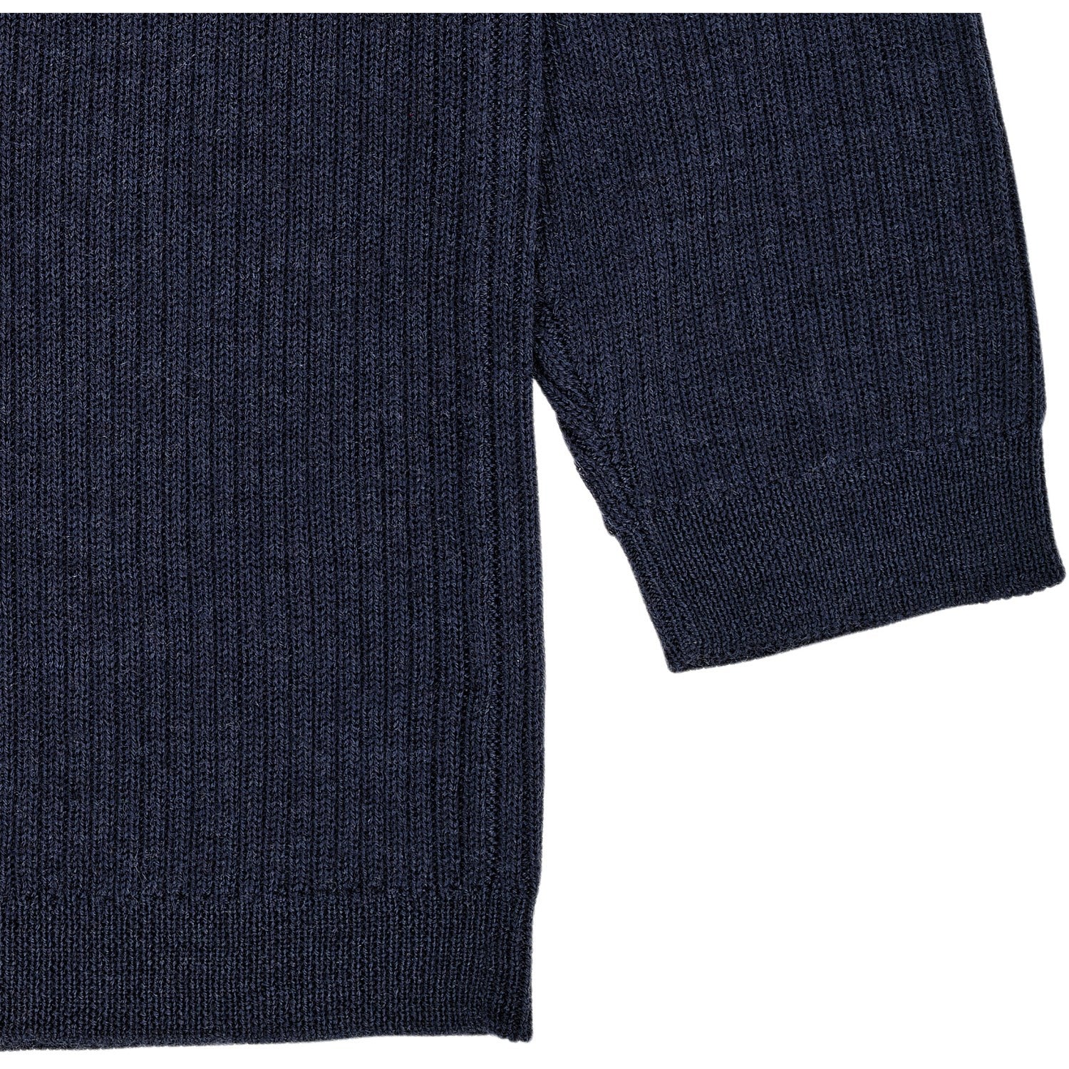 Copenhagen Colors Navy Merino Classic Rib Blouse - Image 3