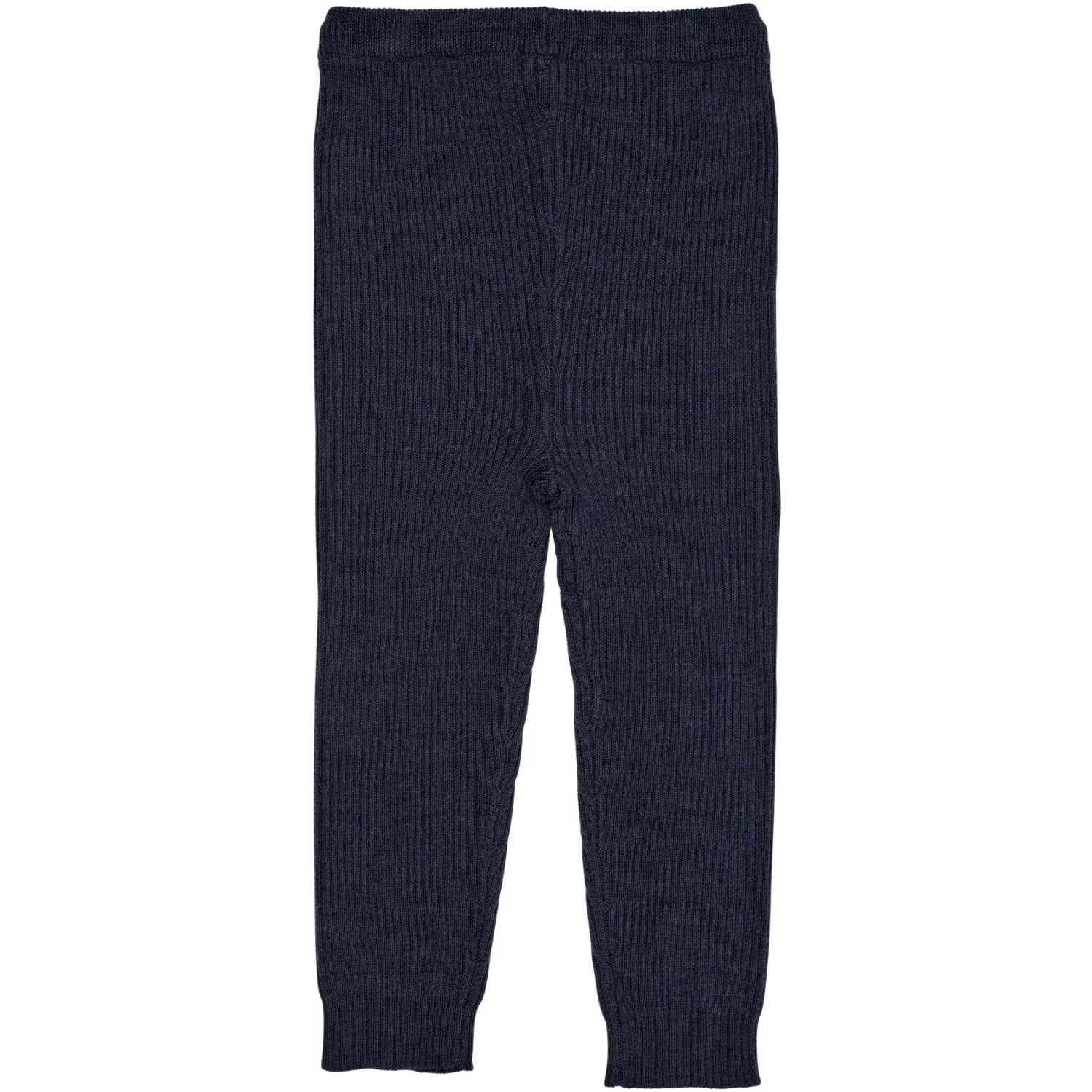 Copenhagen Colors Navy Merino Classic Rib Leggings W. Drawstrings - Image 4