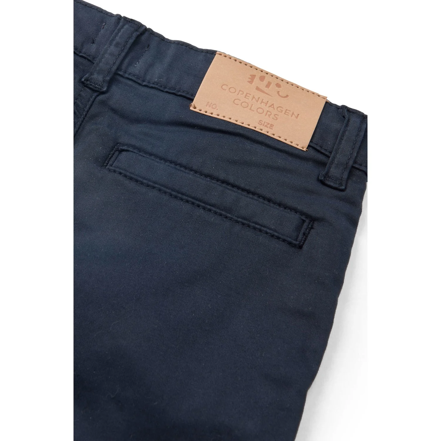 COPENHAGEN COLORS Navy Twill Shorts W. Cuff - Image 7