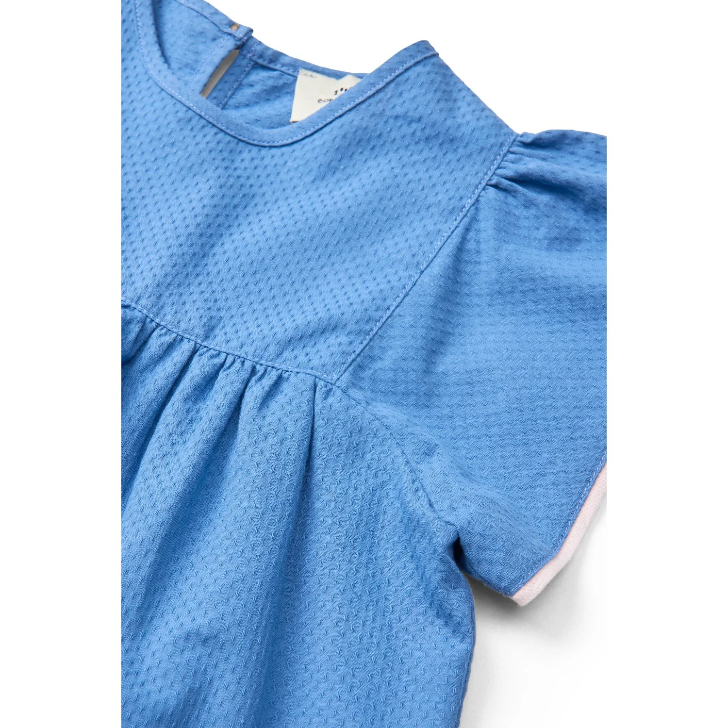 COPENHAGEN COLORS Ocean Blue Comb. Blouse W. Contrast Piping - Image 8