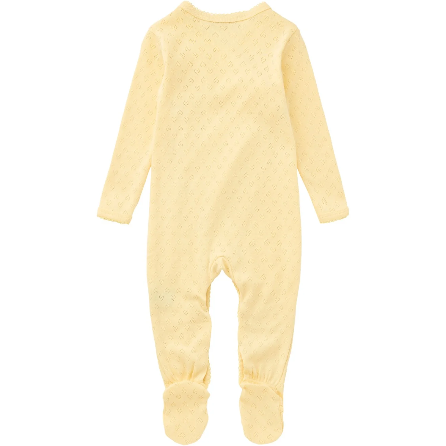 COPENHAGEN COLORS Pale Yellow Pointelle Cross-Over Full Body - Image 8