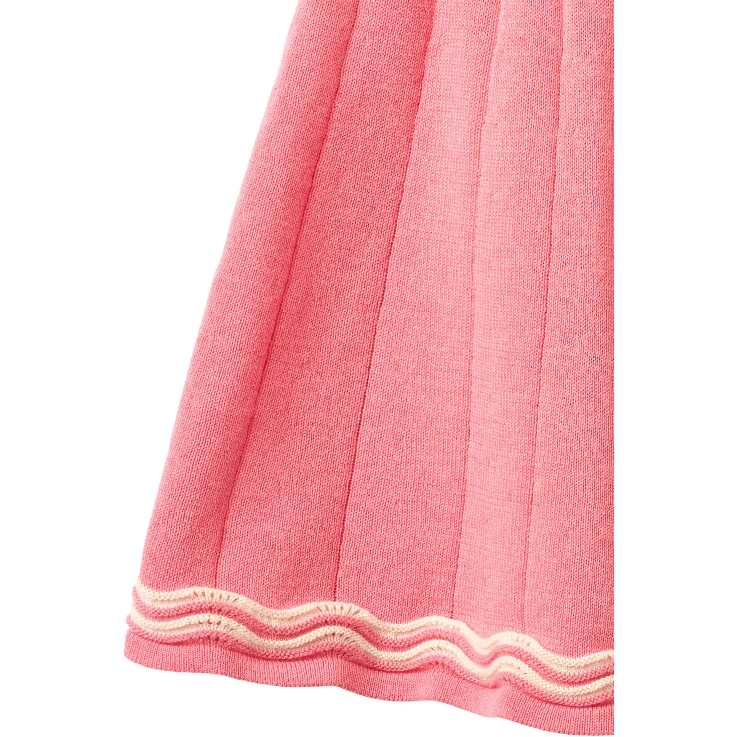 COPENHAGEN COLORS Pink/Cream Comb. Knitted Tennis Skirt - Image 2
