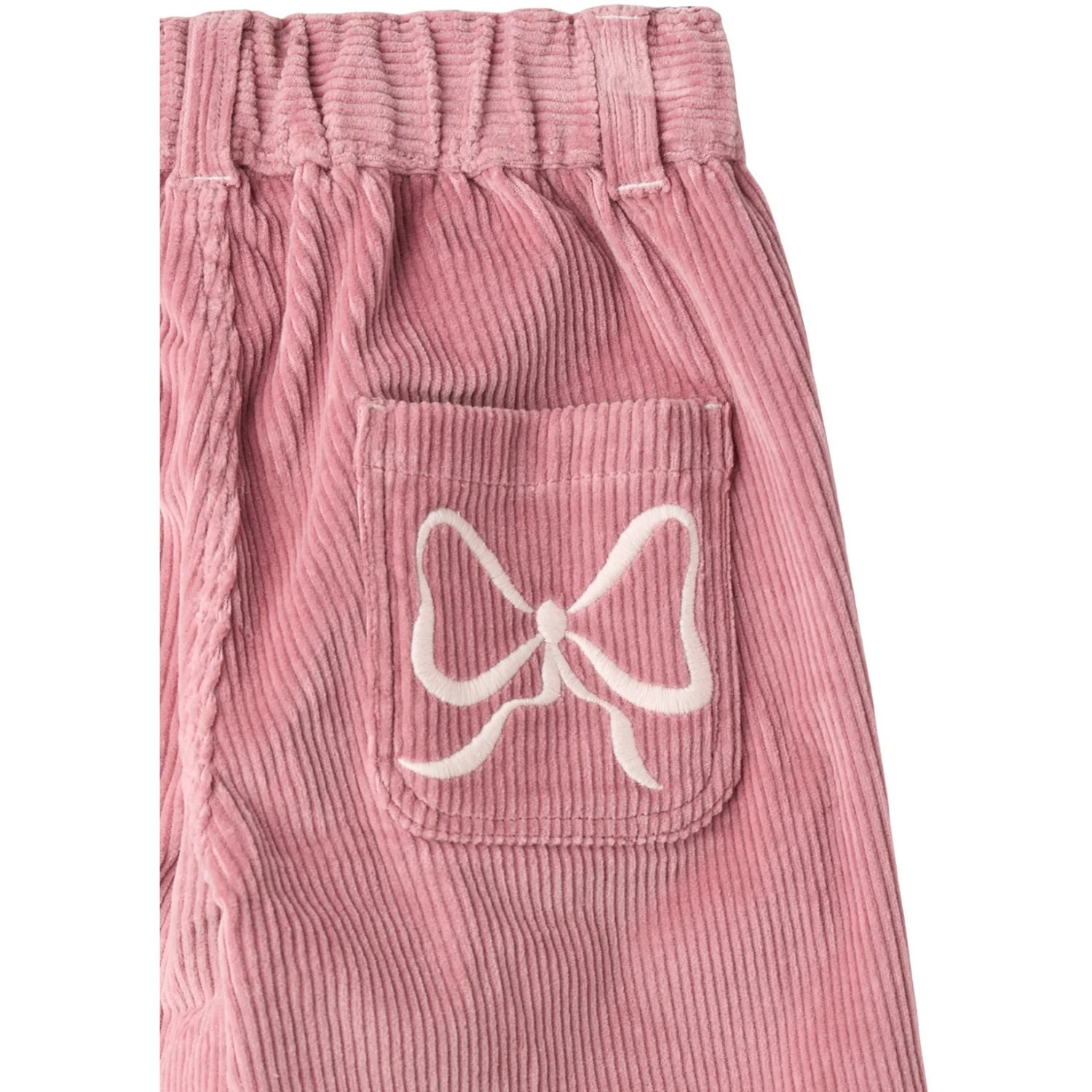 COPENHAGEN COLORS Rose Comb Corduroy Pant W. Wide Leg & Emb. At Backside Pocket - Image 5