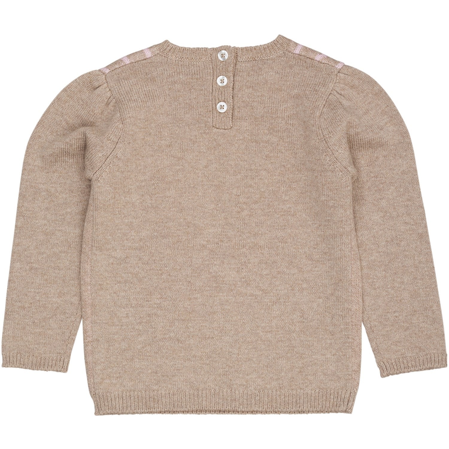 COPENHAGEN COLORS Sand/Bubblegum Comb. Cashmere Bow Deco Blouse - Image 5