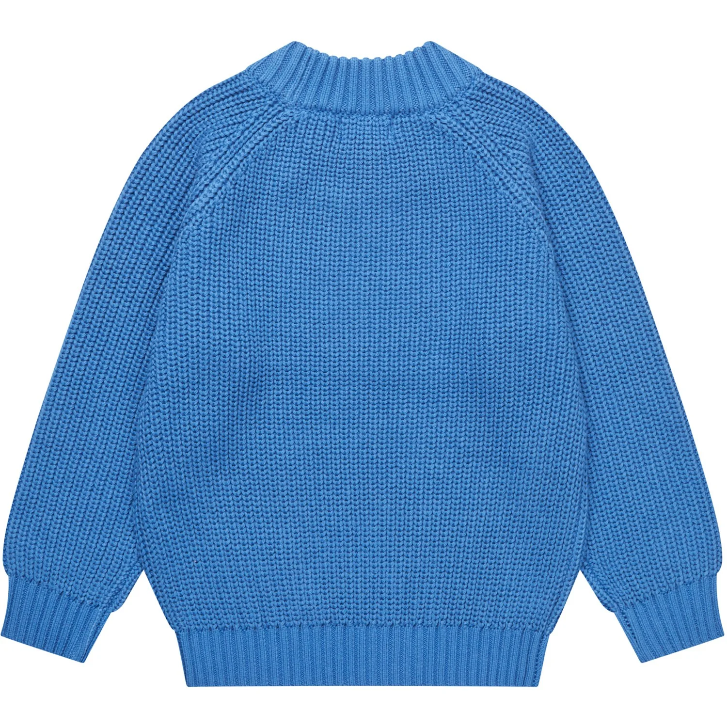 COPENHAGEN COLORS Sharp Blue Knitted Classic Rib Blouse - Image 5