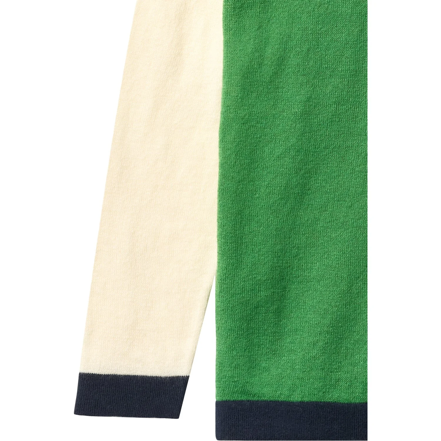 COPENHAGEN COLORS Sharp Green Comb. Light Knitted Color Block Blouse - Image 2