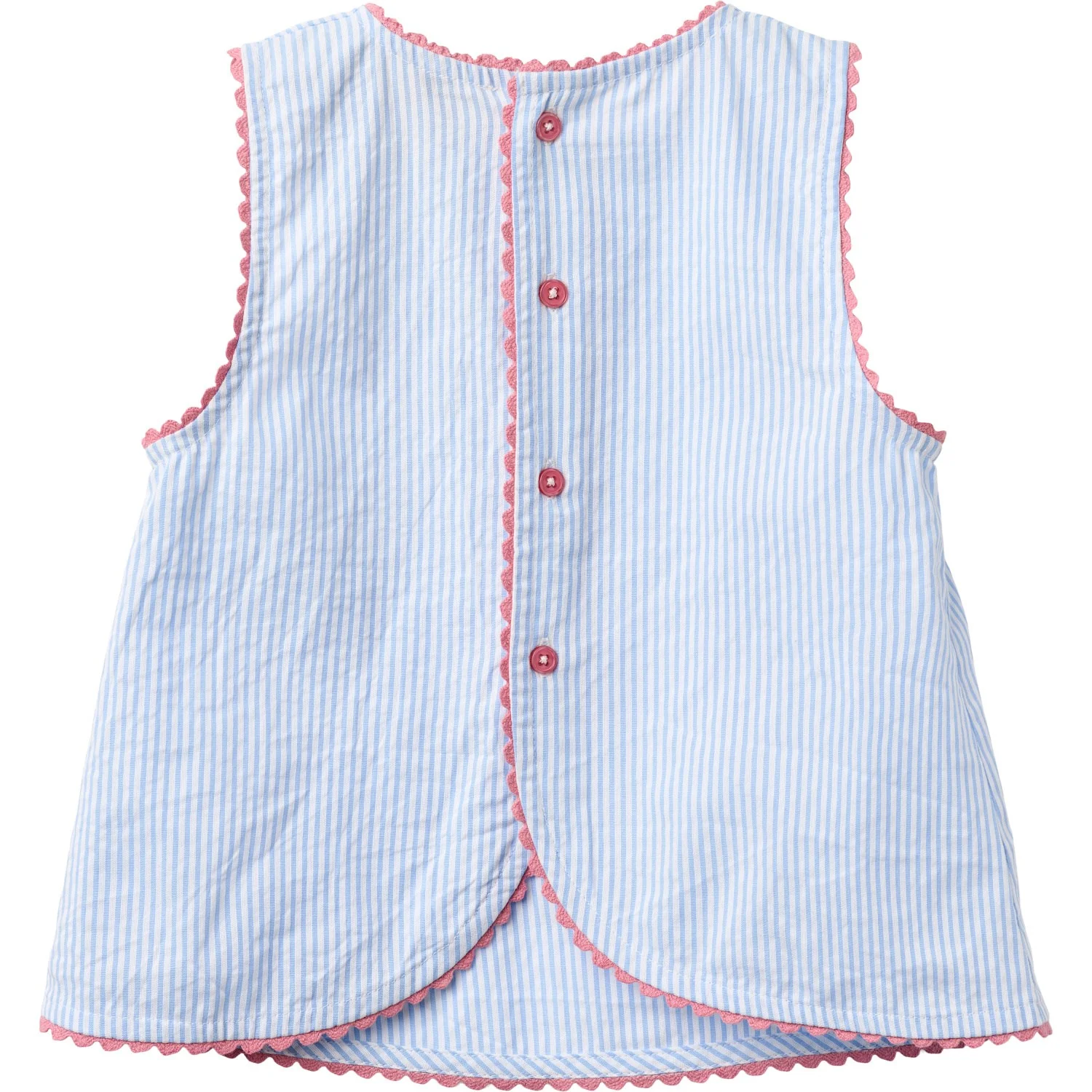 COPENHAGEN COLORS Sky Blue W Cream Stripe Seersucker Deco Set - Image 7