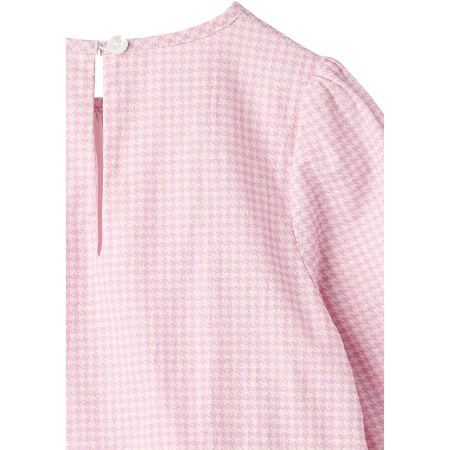 COPENHAGEN COLORS Syringa Comb. Houndstooth Blouse W. Embroidery - Image 3