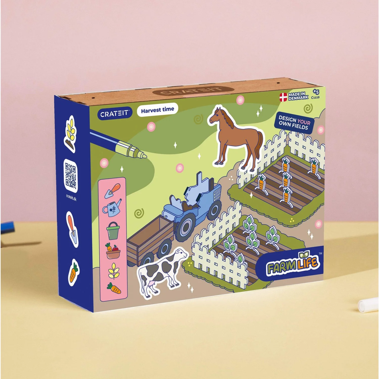 Crateit The Farm Wooden Toy Harvest Time
