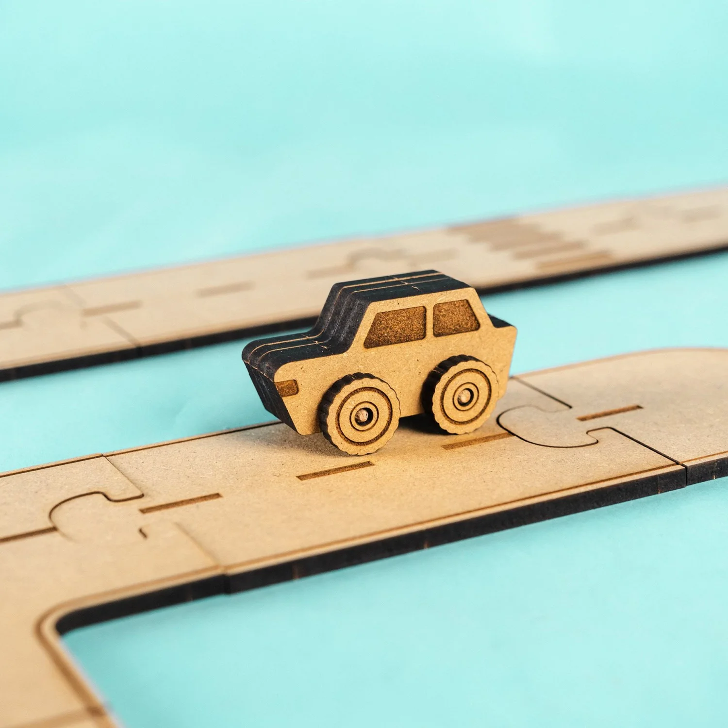 Crateit Town Wooden Toy Adventure Track Extension - Image 2