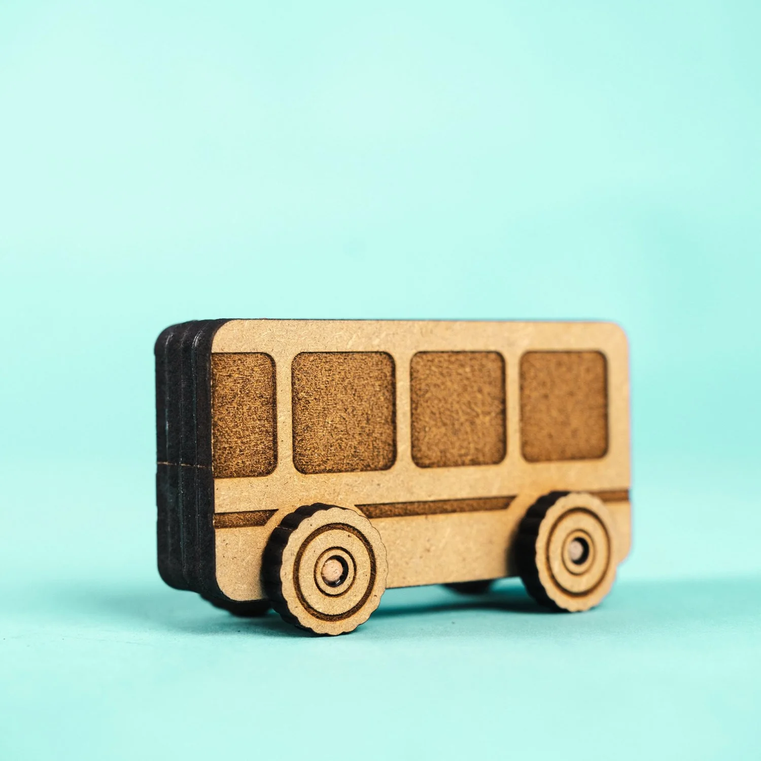 Crateit Town Wooden Toy Bus Adventures - Image 5