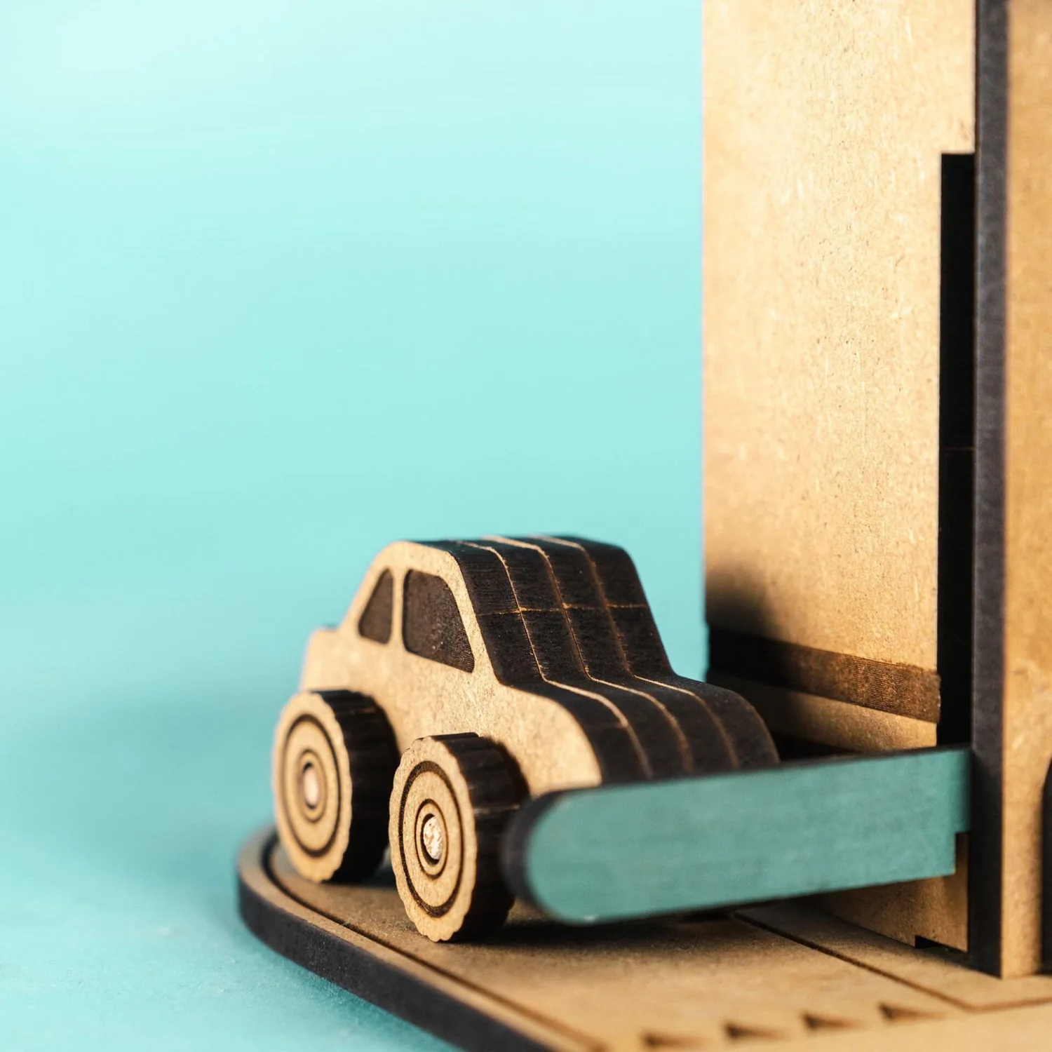 Crateit Town Wooden Toy City Gas Station - Image 4