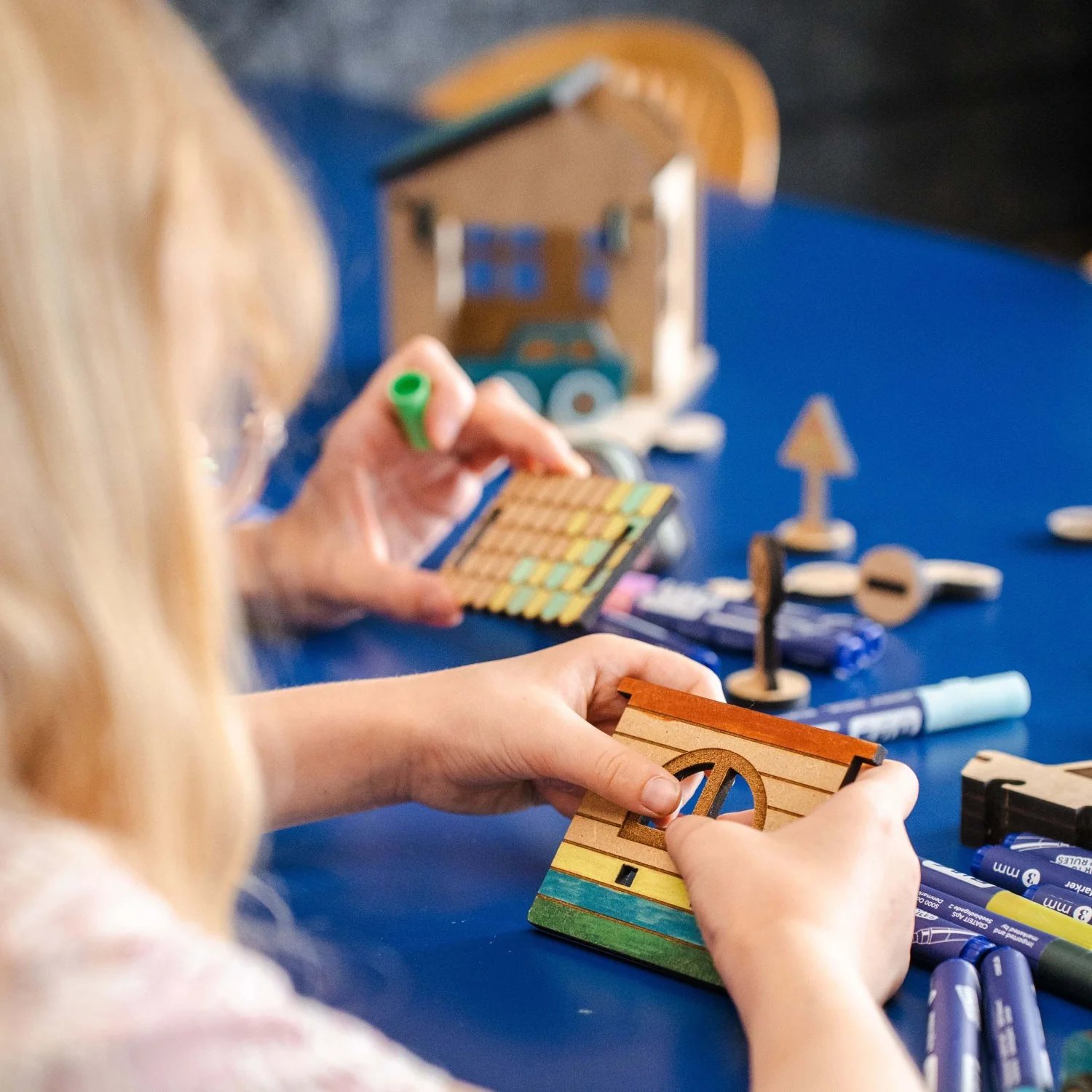 Crateit Town Wooden Toy Crossroad Cottage - Image 3