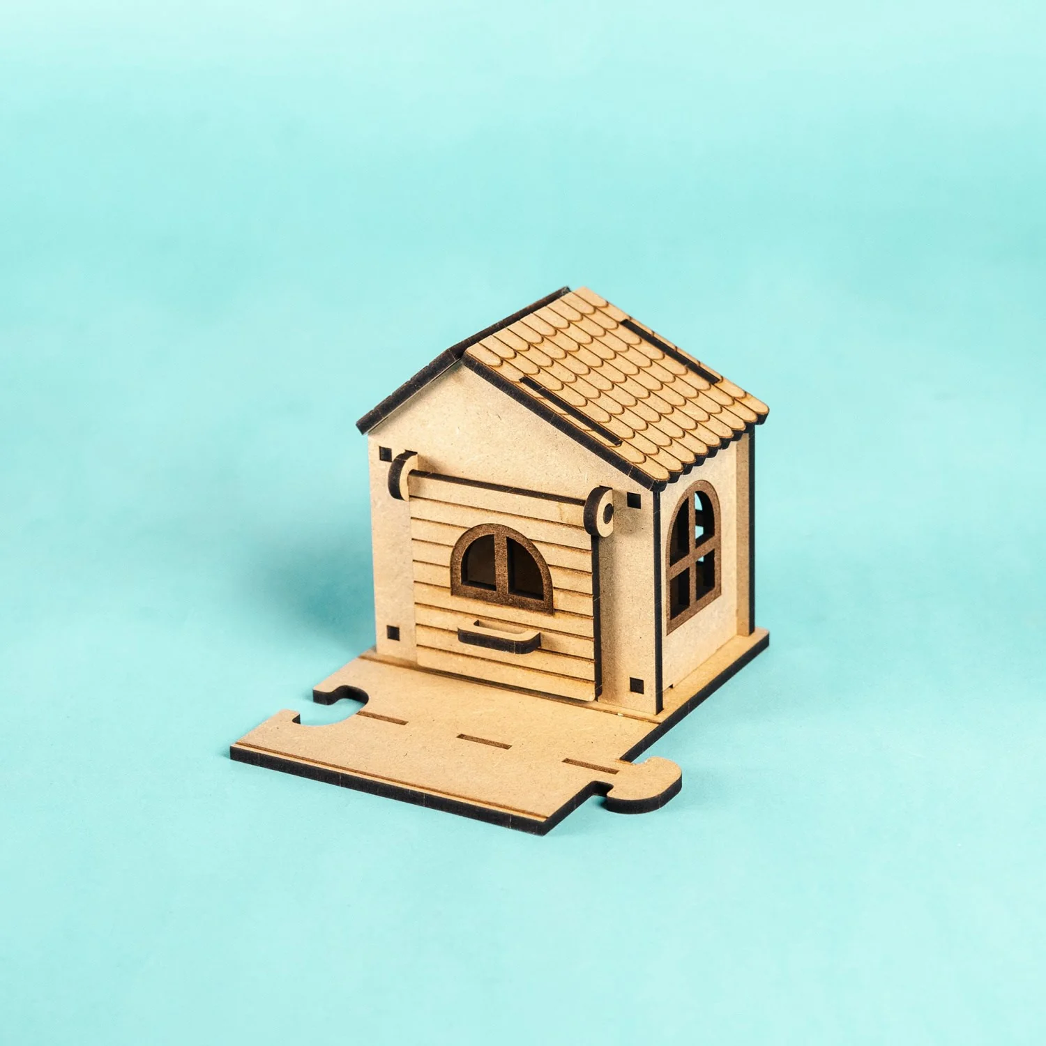 Crateit Town Wooden Toy Crossroad Cottage - Image 4