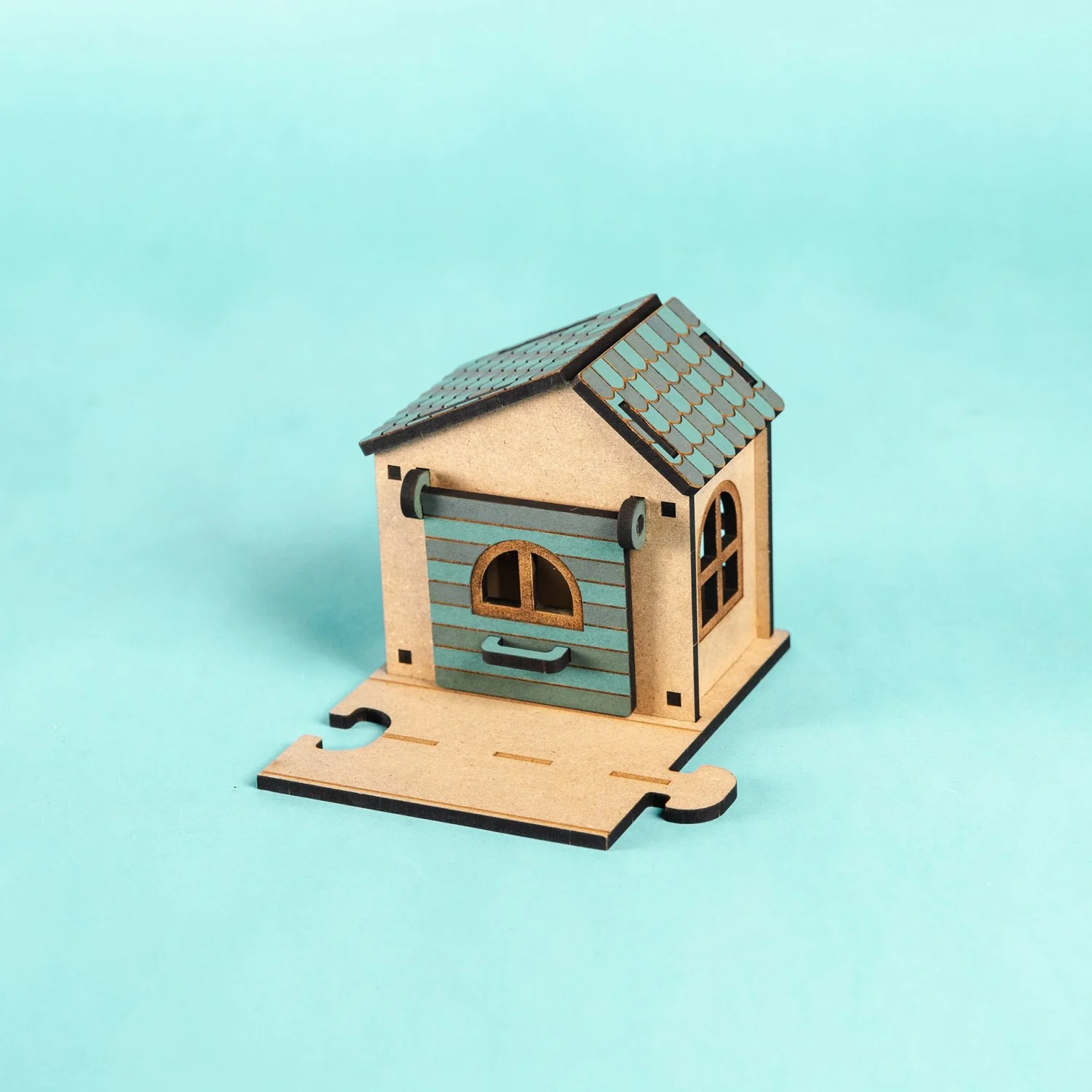 Crateit Town Wooden Toy Crossroad Cottage - Image 5