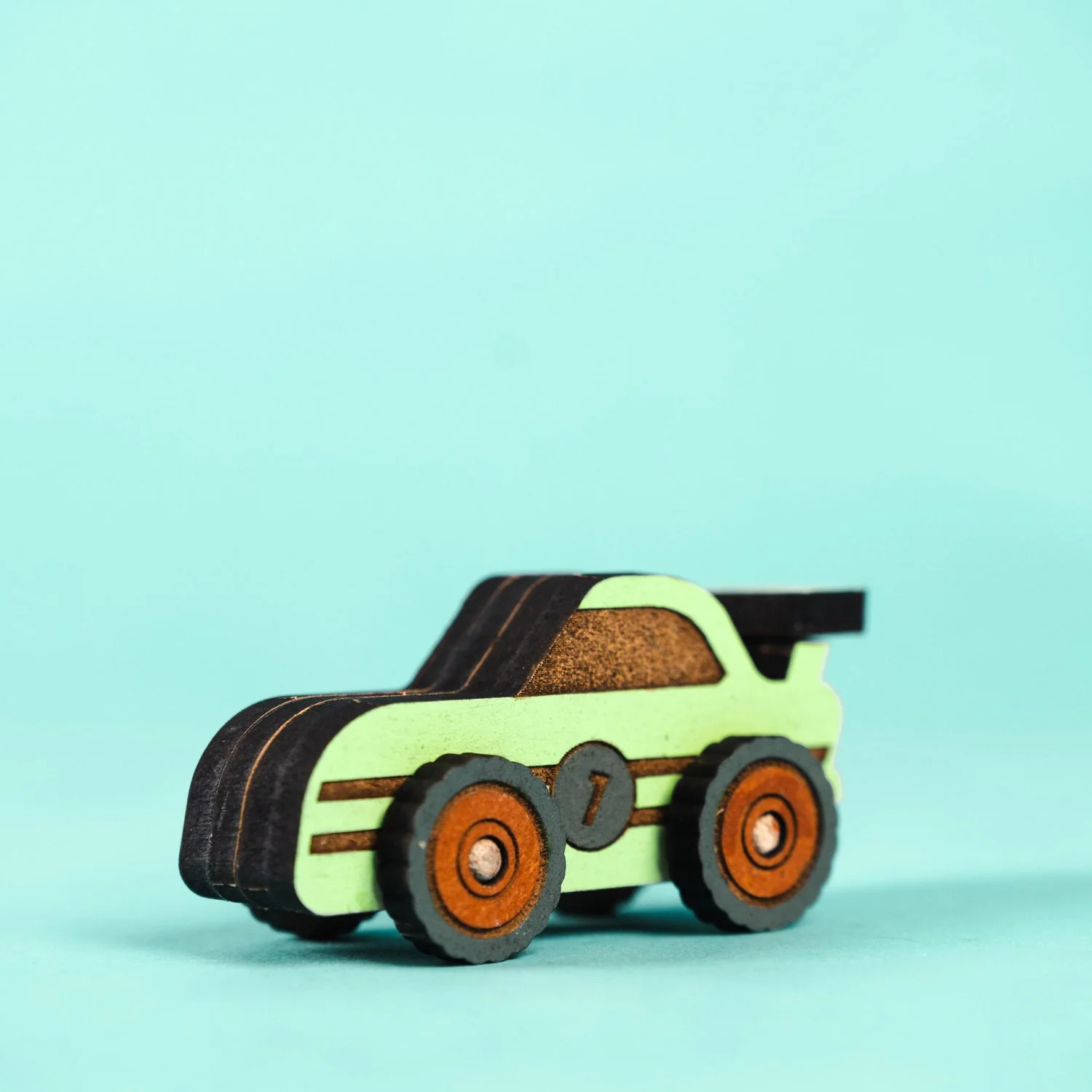 Crateit Town Wooden Toy Turbo Racer - Image 6
