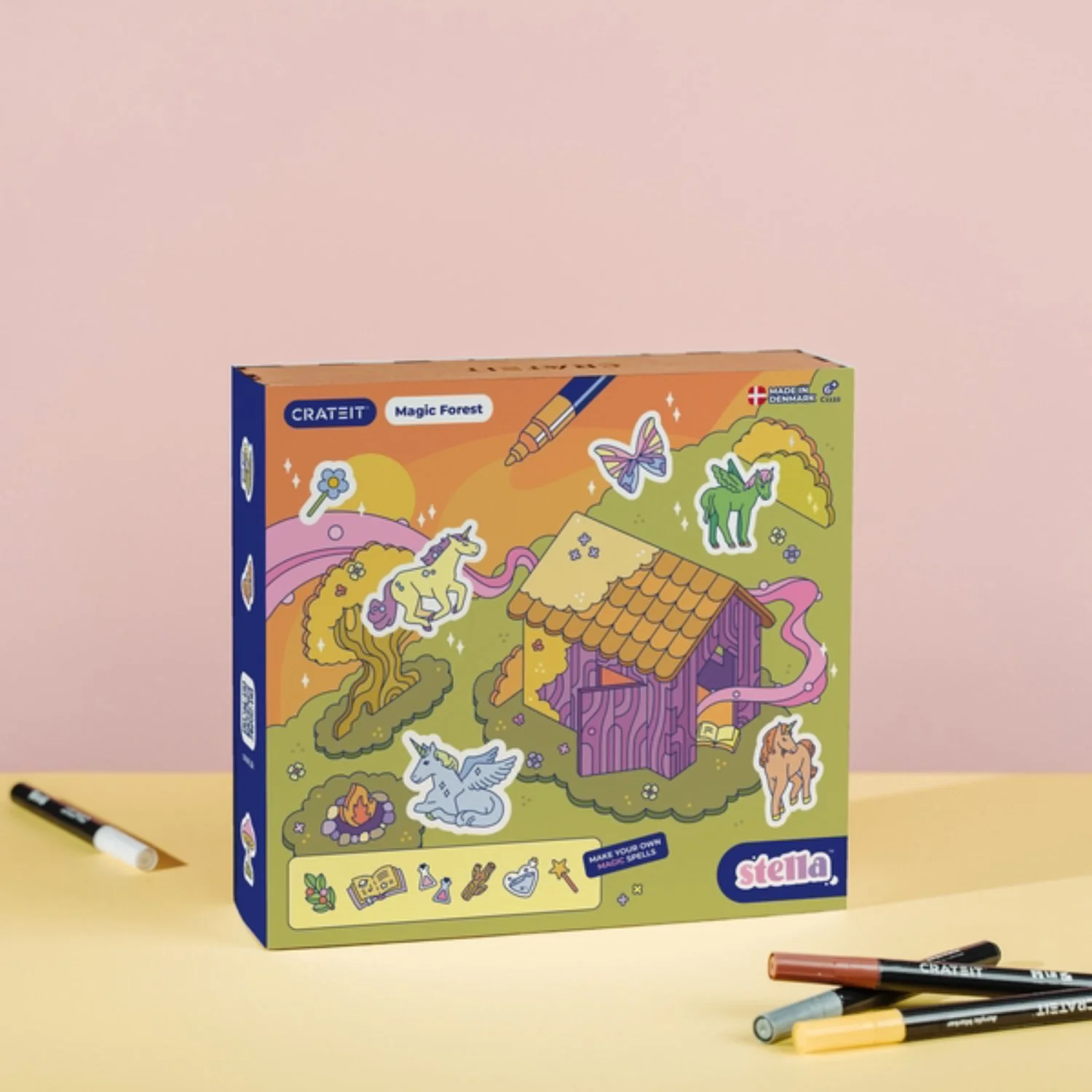 Crateit Unicorn Wooden Toy Magic Forest