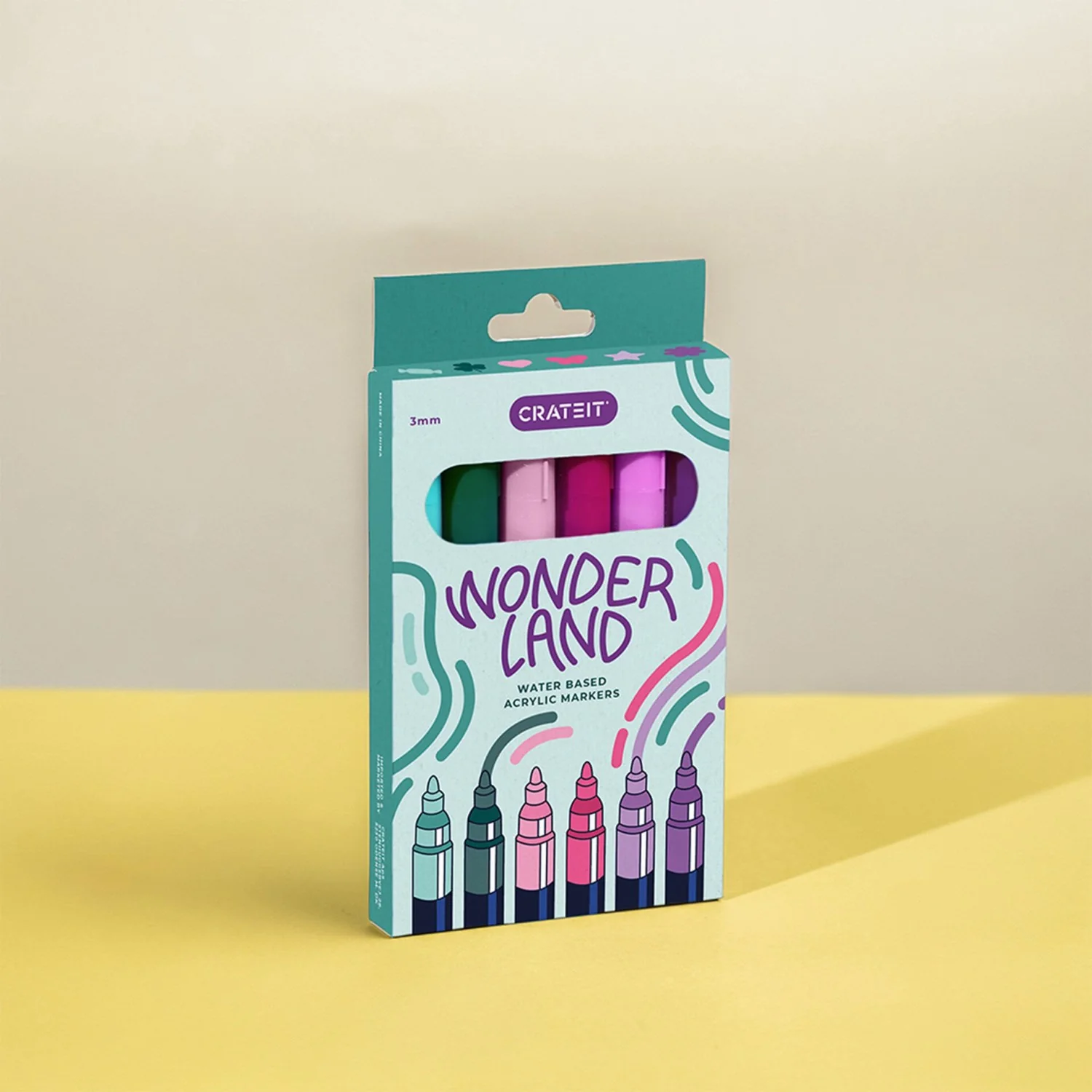 Crateit Wonderland Markers 3mm 6 Pack