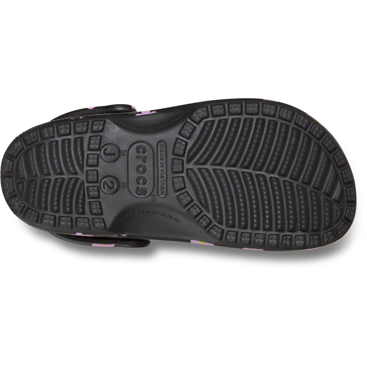 Crocs Black Classic Flower Clog K Blk - Image 6