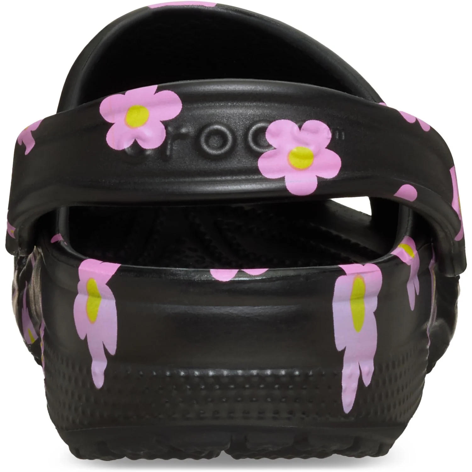 Crocs Black Classic Flower Clog K Blk - Image 7