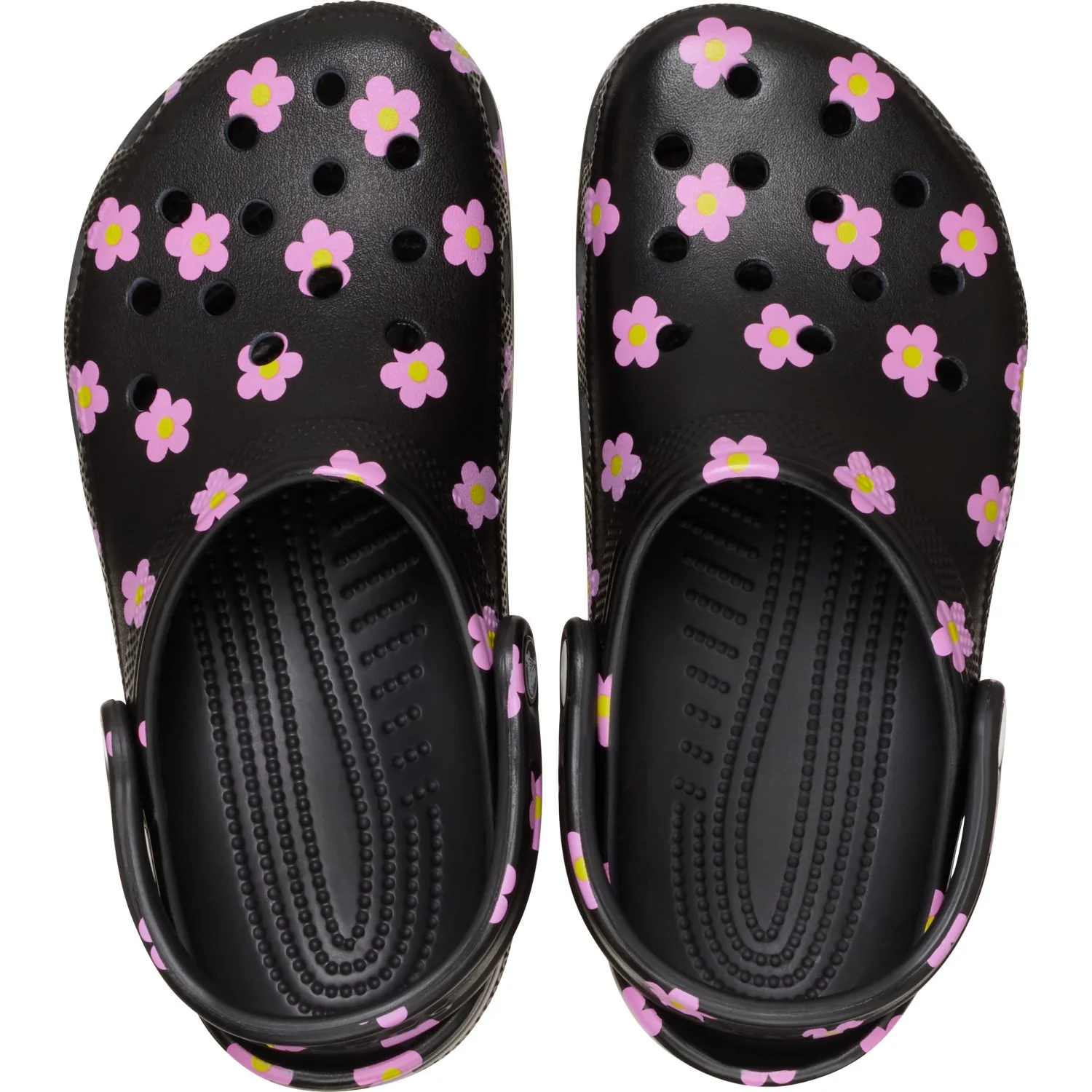 Crocs Black Classic Flower Clog T Blk - Image 5