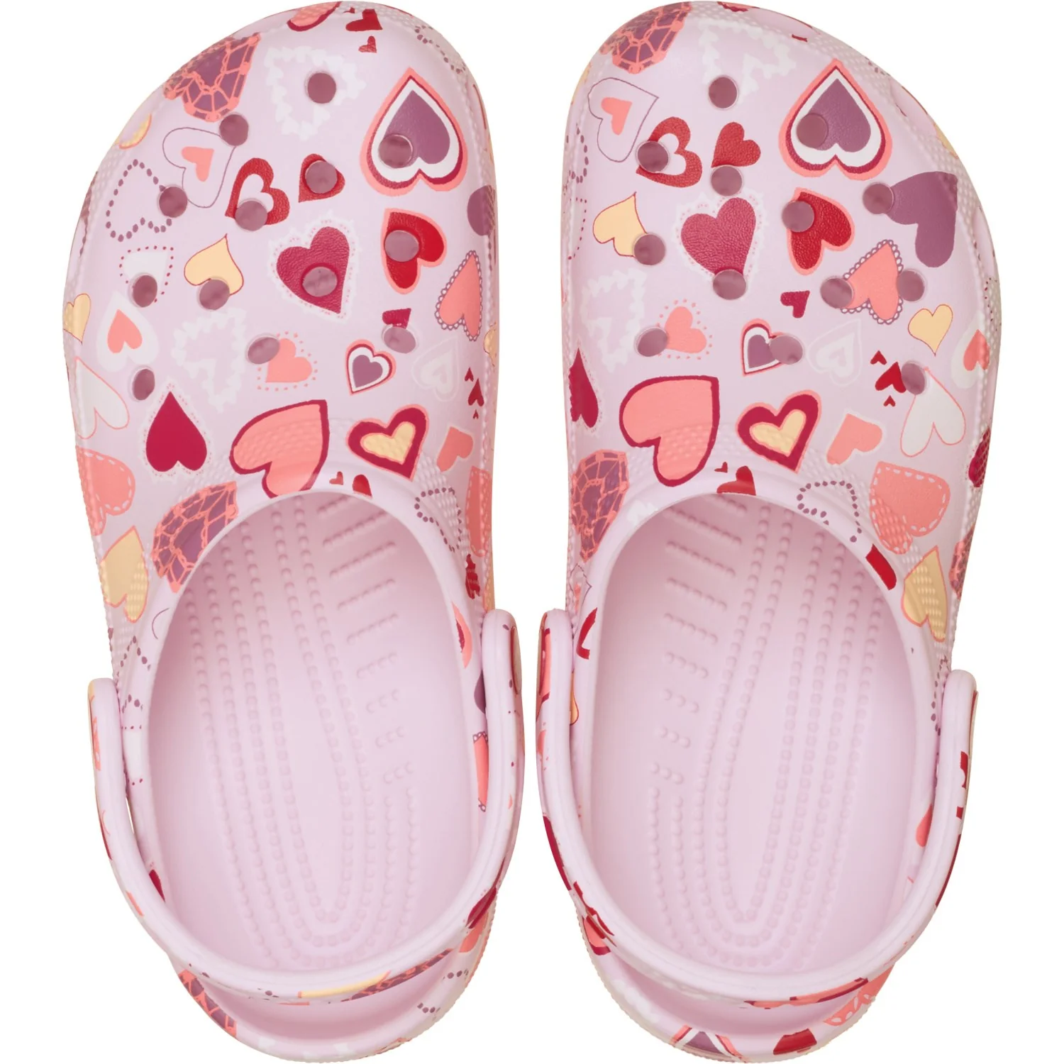 Crocs Pink Milk/Hearts Classic VDay Clog K PkMk/Hts - Image 15