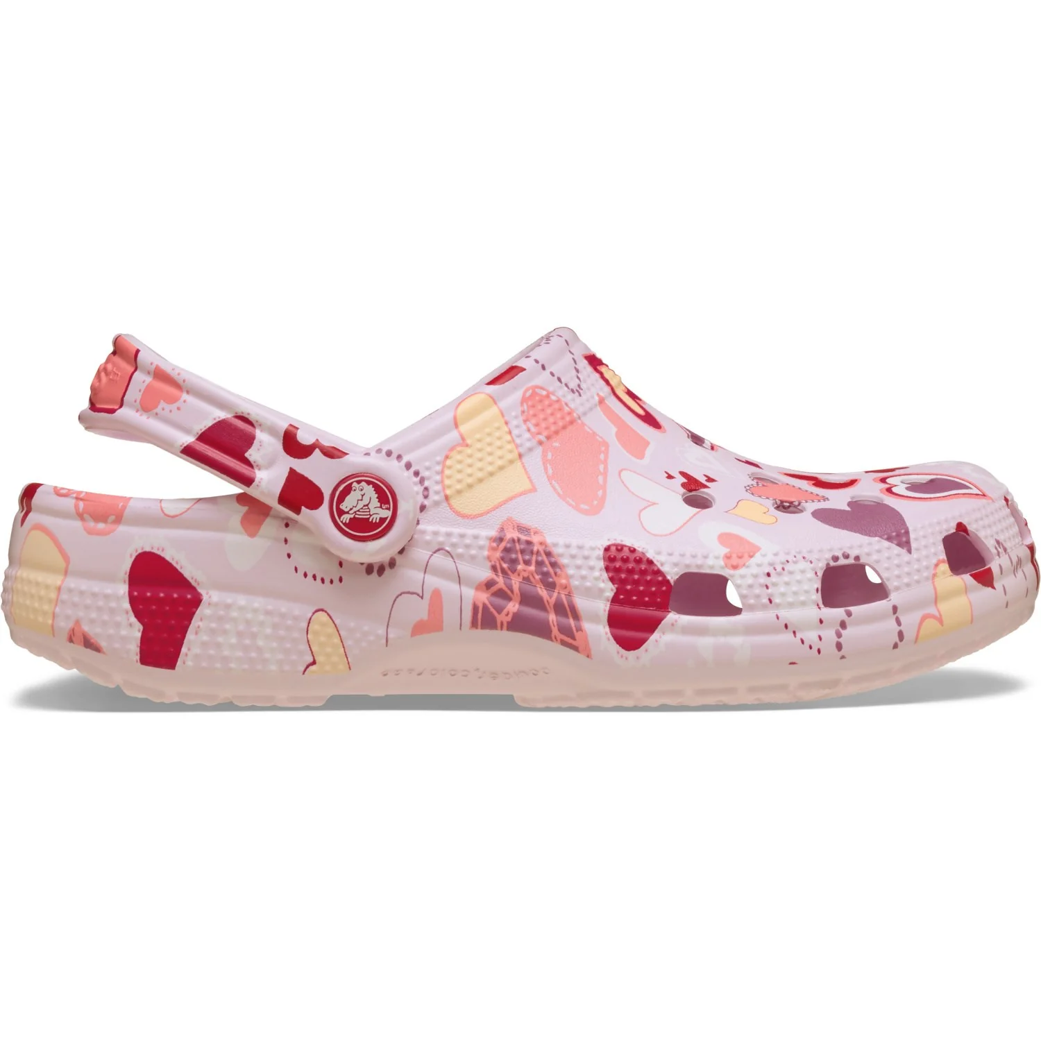 Crocs Pink Milk/Hearts Classic VDay Clog K PkMk/Hts - Image 2