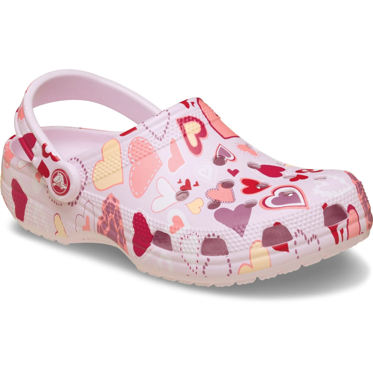 Crocs Pink Milk/Hearts Classic VDay Clog K PkMk/Hts - Image 4