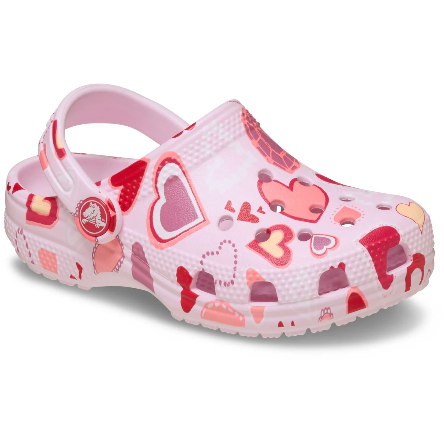 Crocs Pink Milk/Hearts Classic VDay Clog T PkMk/Hts - Image 4