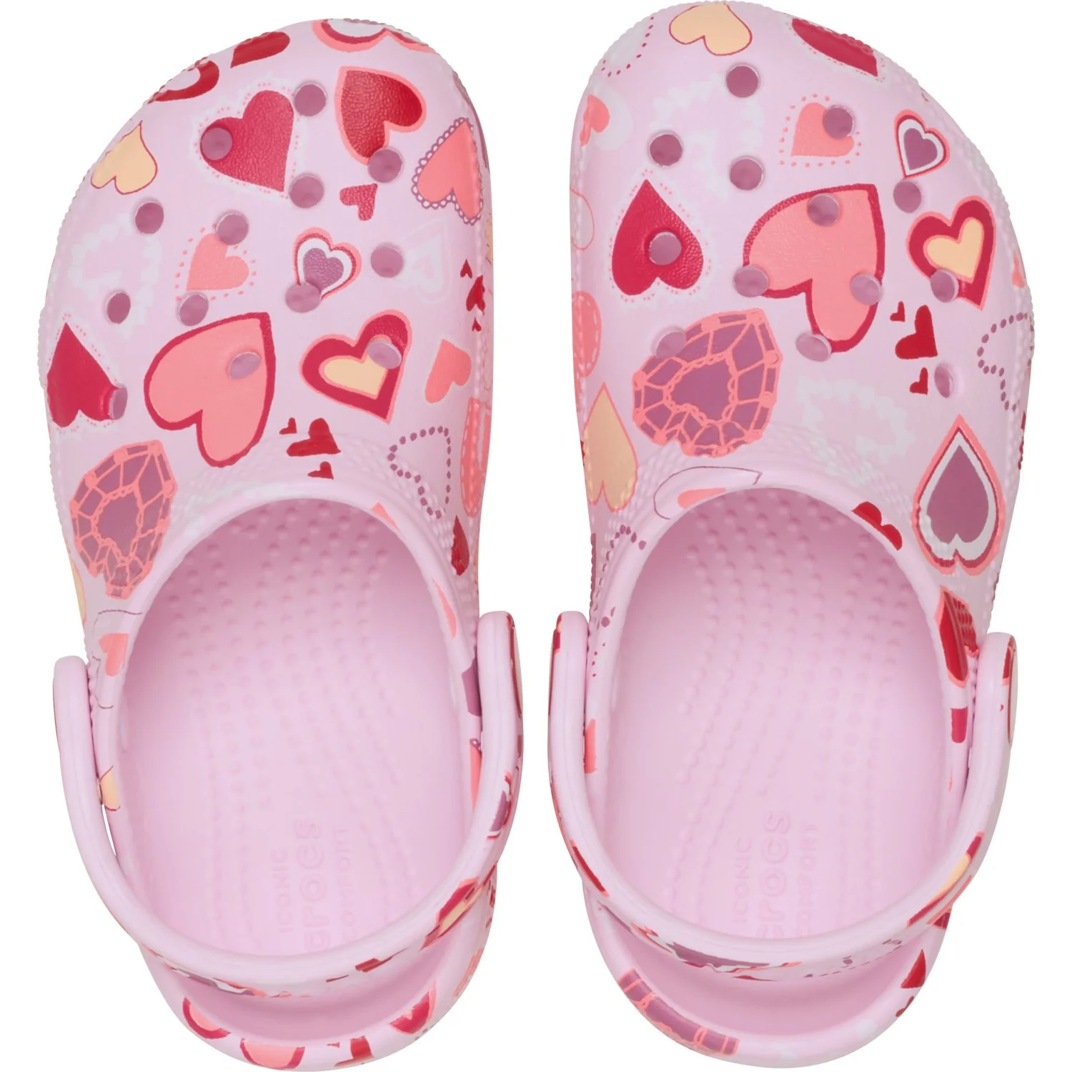Crocs Pink Milk/Hearts Classic VDay Clog T PkMk/Hts - Image 5