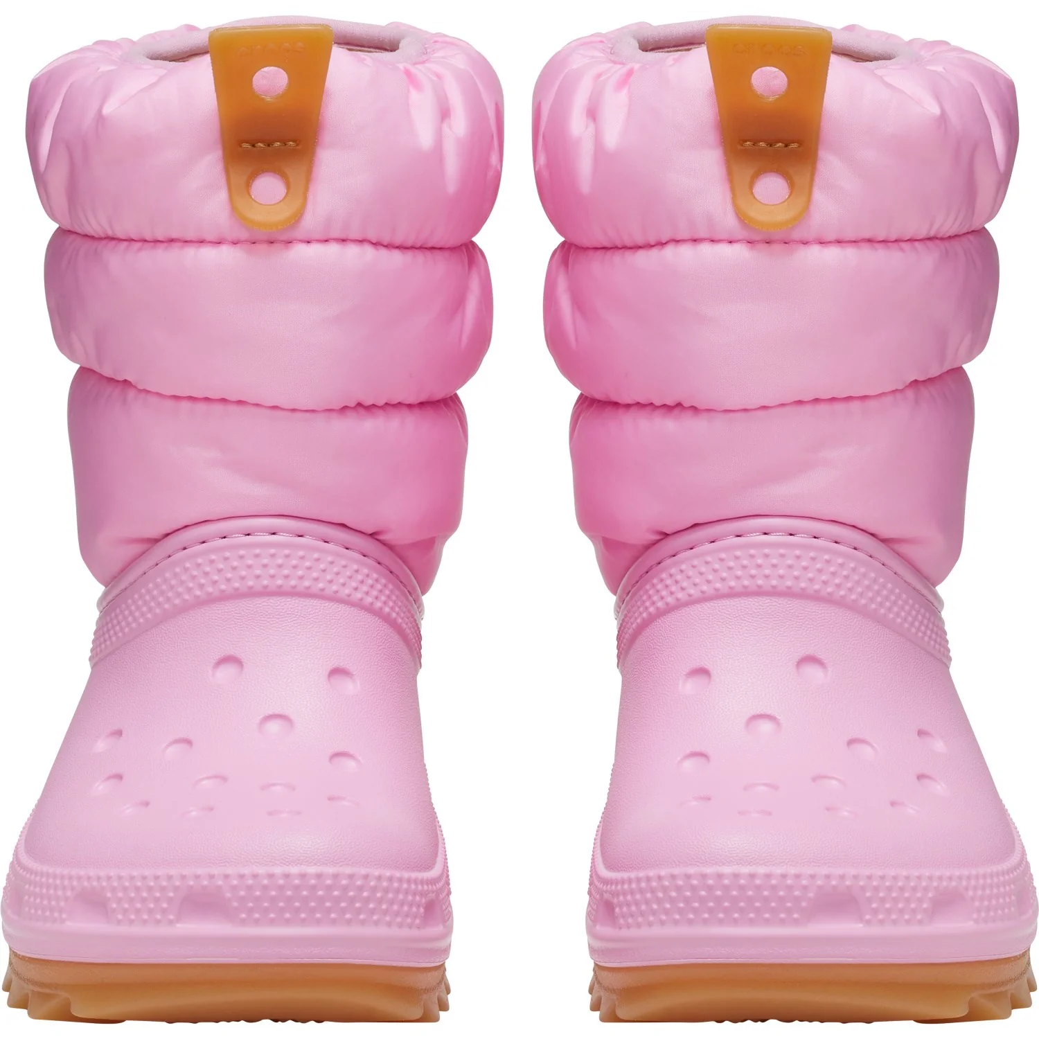 Crocs Pink Tweed/Gum Classic Neo Puff Boot - Image 4