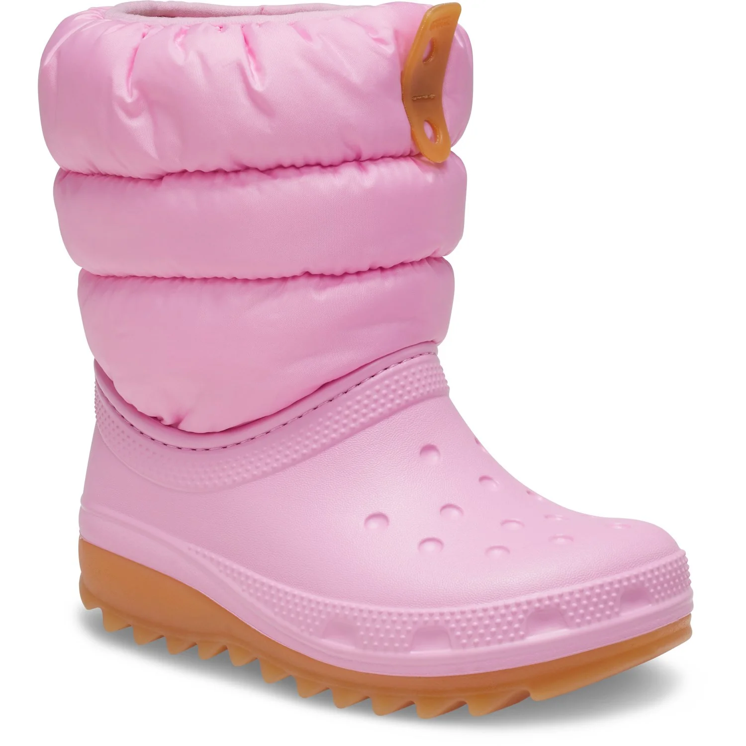 Crocs Pink Tweed/Gum Classic Neo Puff Boot - Image 2