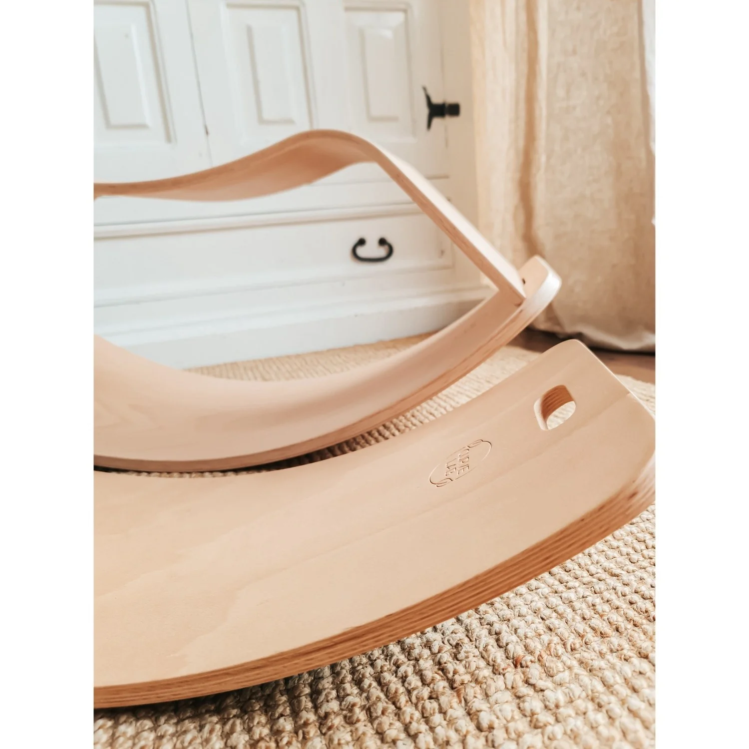 Curve Lab Natural Rocking Stool & Perfect Arc Balance Board - Image 8