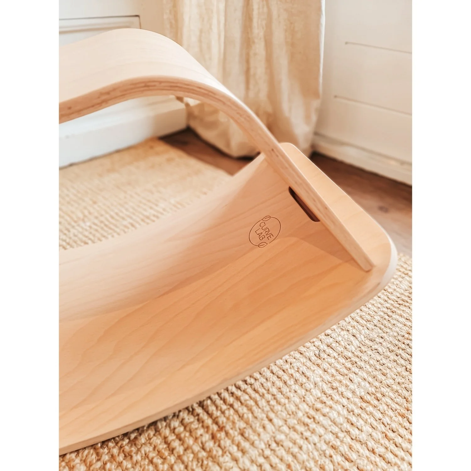 Curve Lab Natural Rocking Stool & Perfect Arc Balance Board - Image 9