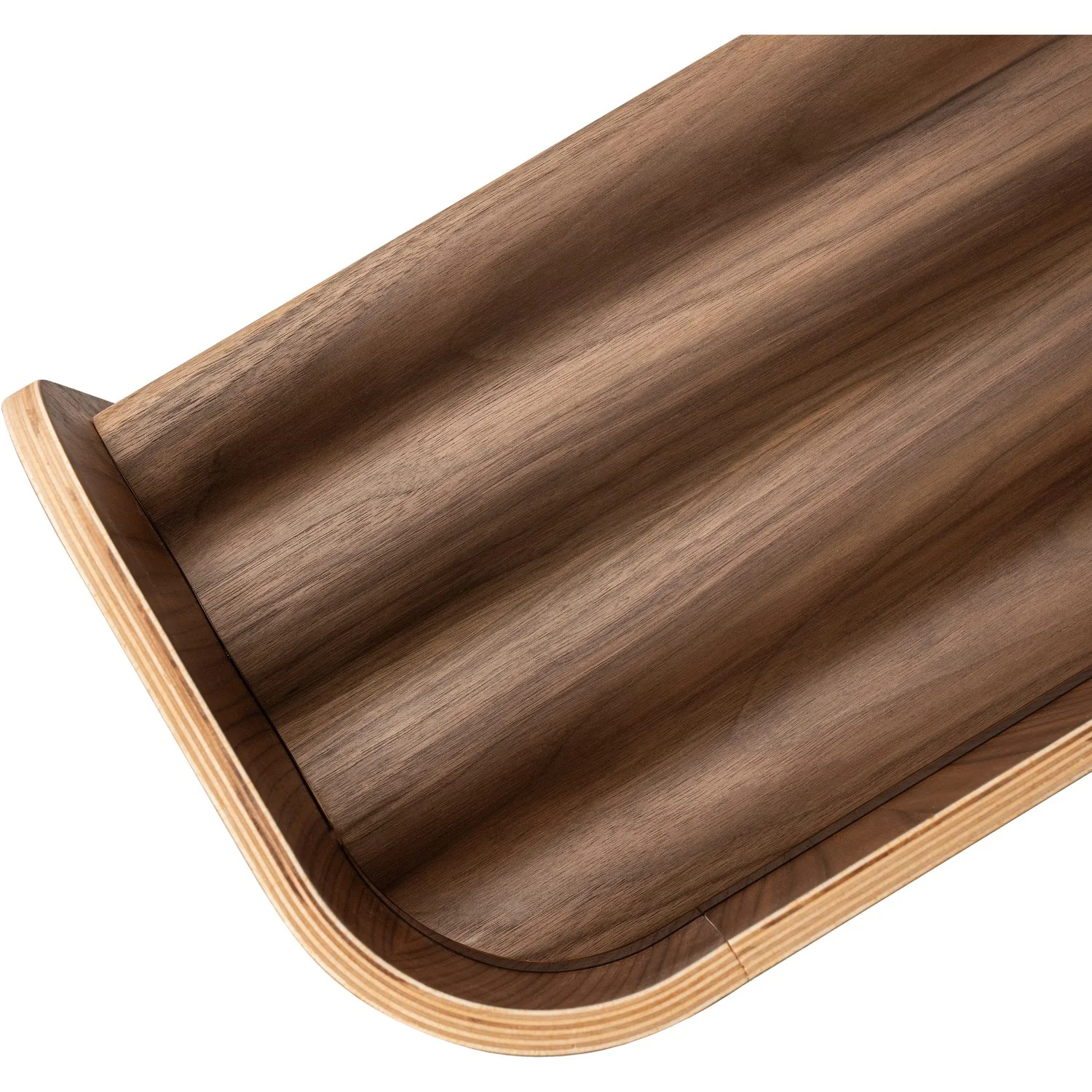 Curve Lab Walnut Small Curvy Bookcase - Image 3