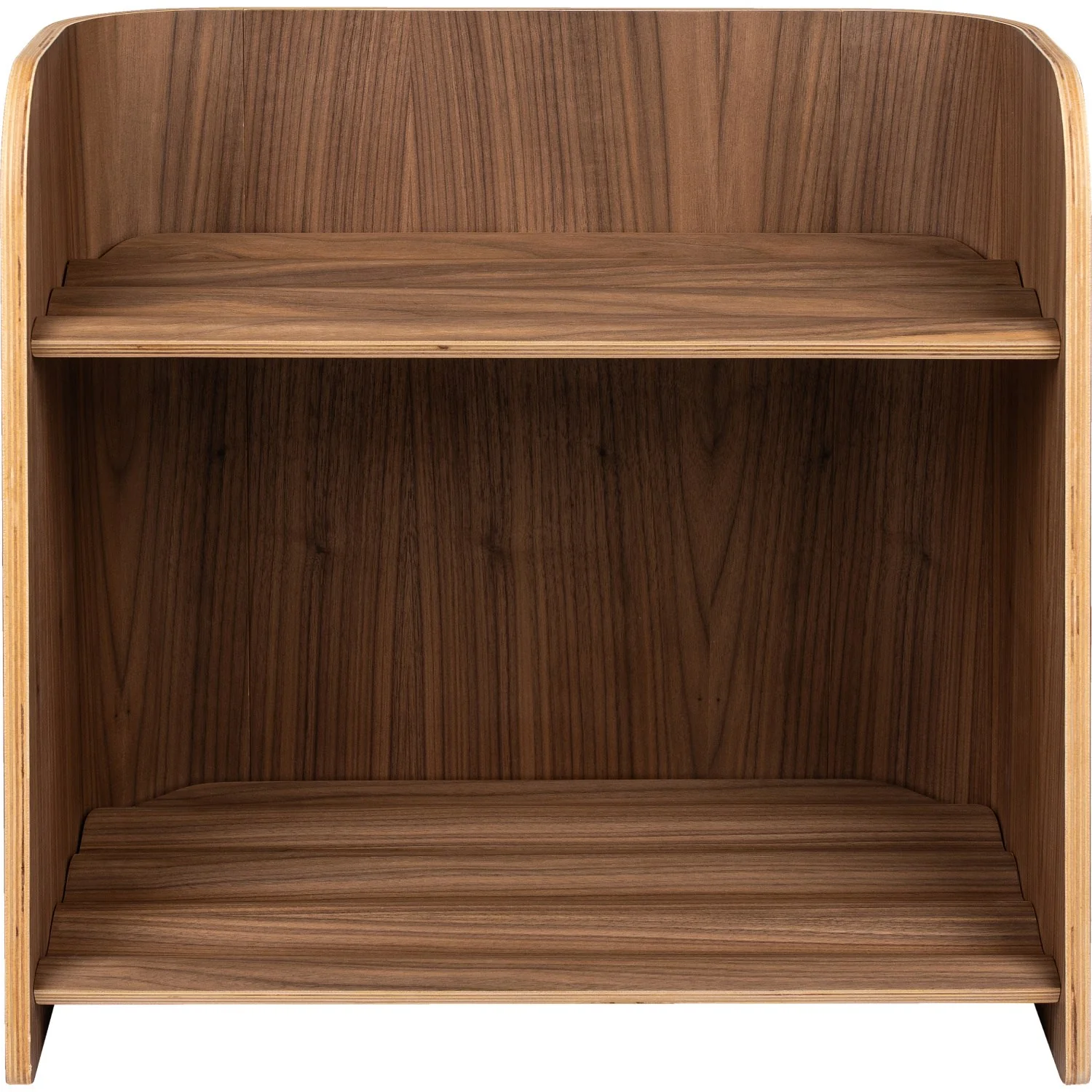 Curve Lab Walnut Small Curvy Bookcase - Image 4