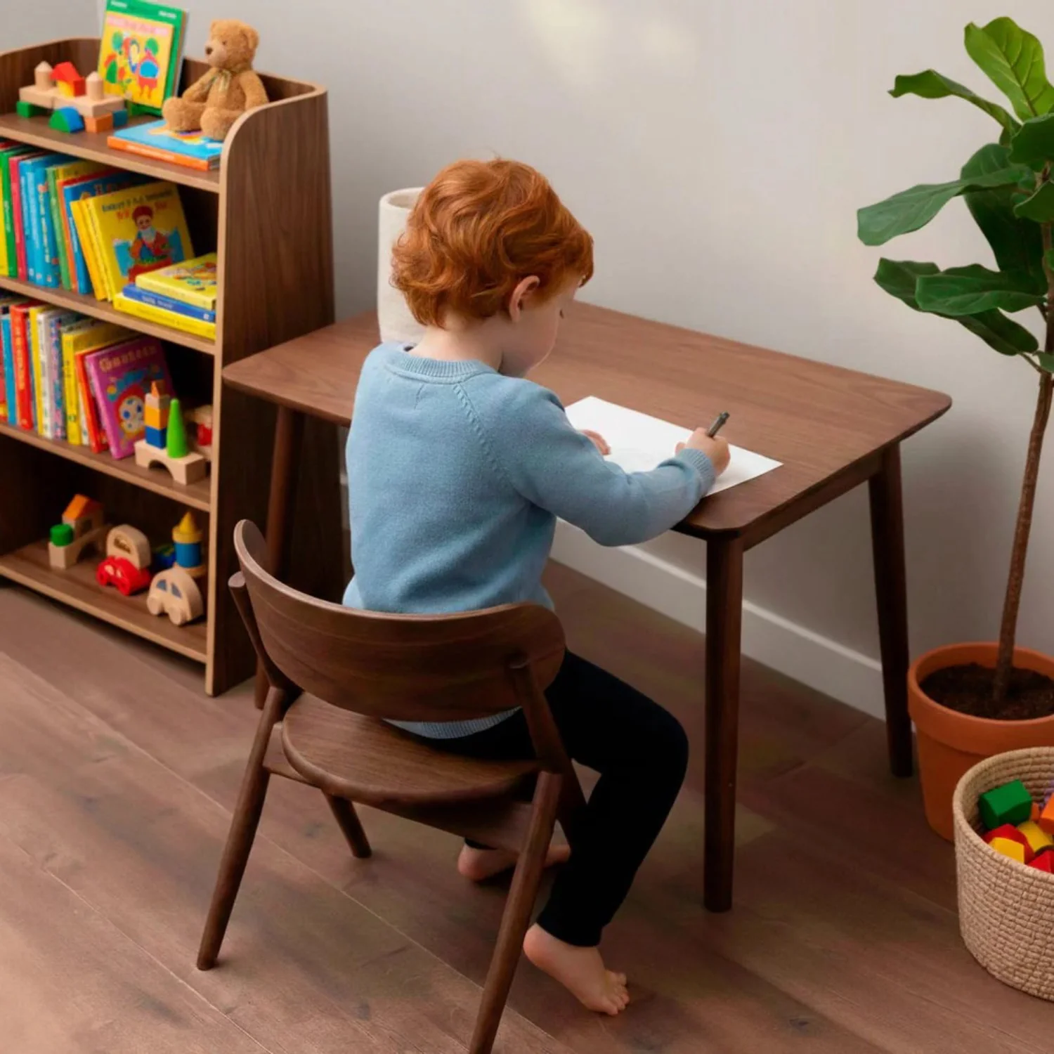 Curve Lab Walnut/Valnød Small Chair - Image 2