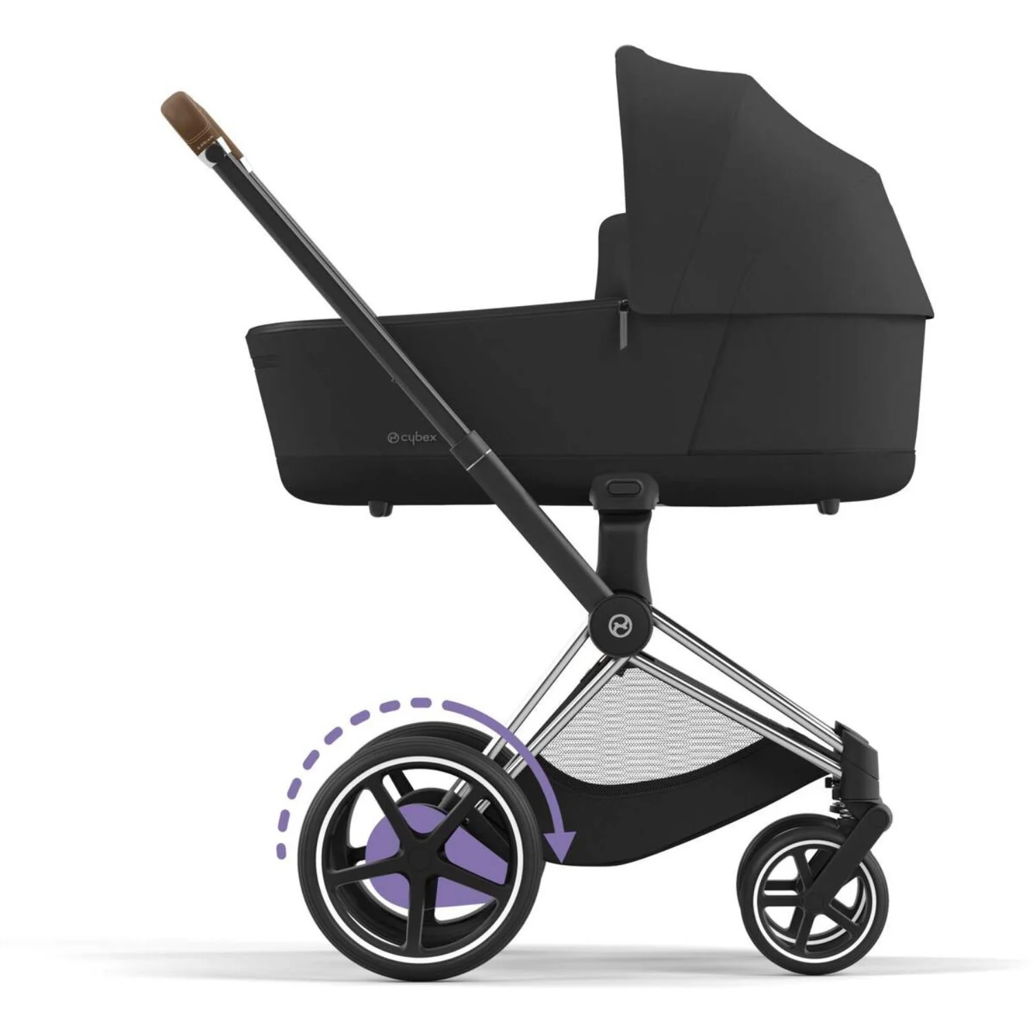 Cybex Chrome Brown E-Priam Fram Incl. Hard Seat Part - Image 4