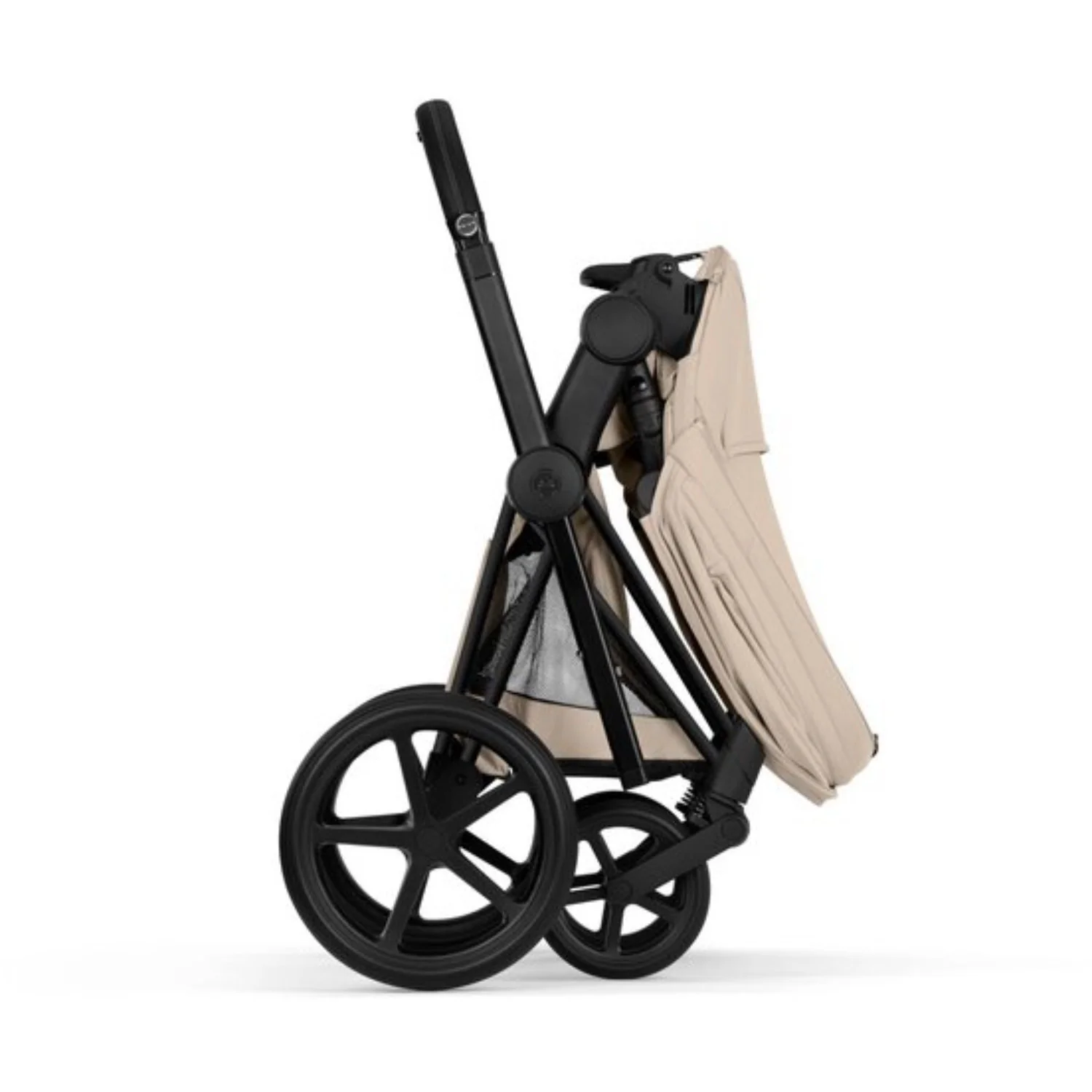 Cybex Cozy Beige/Beige Priam Comfort Matt Black Including Foldable Cot - Image 10