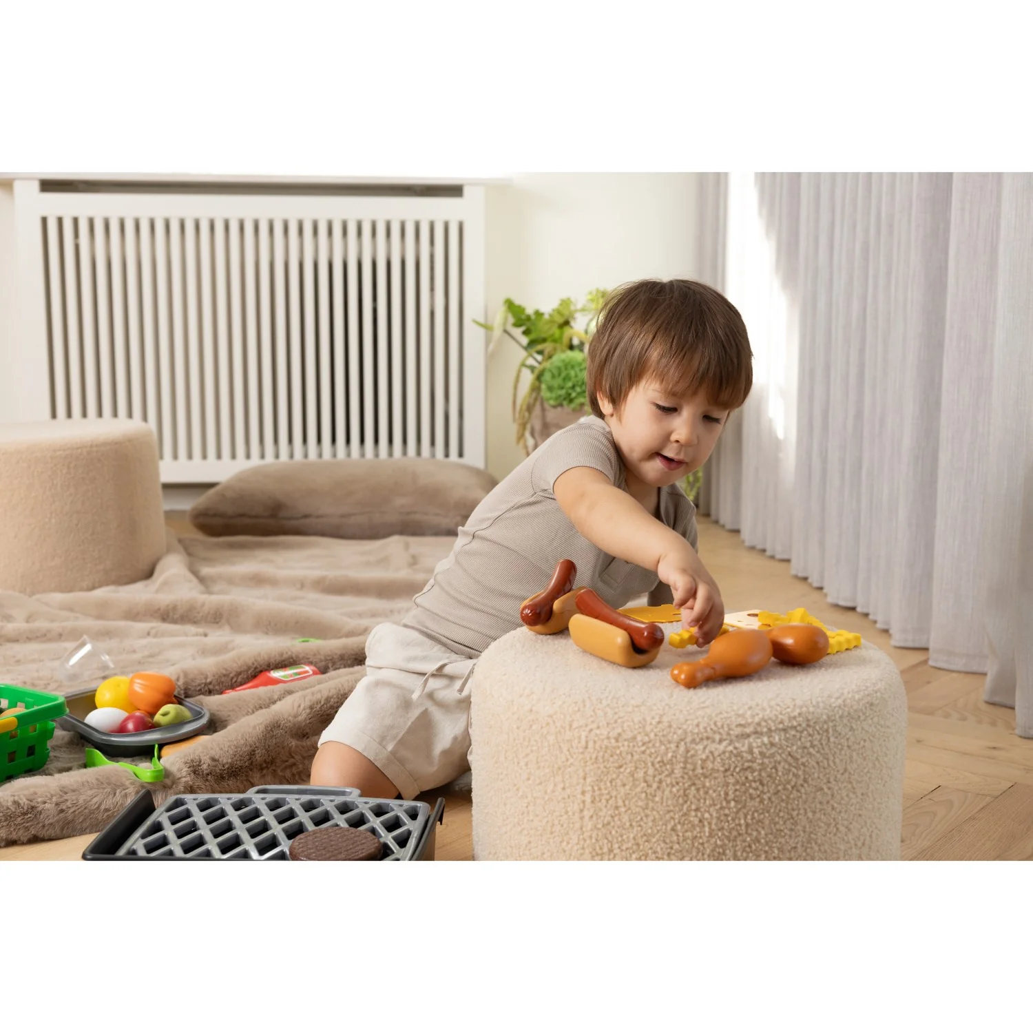 Dantoy Mixed Colours Classic Playfood-Sæt, 83 Dele - Image 5