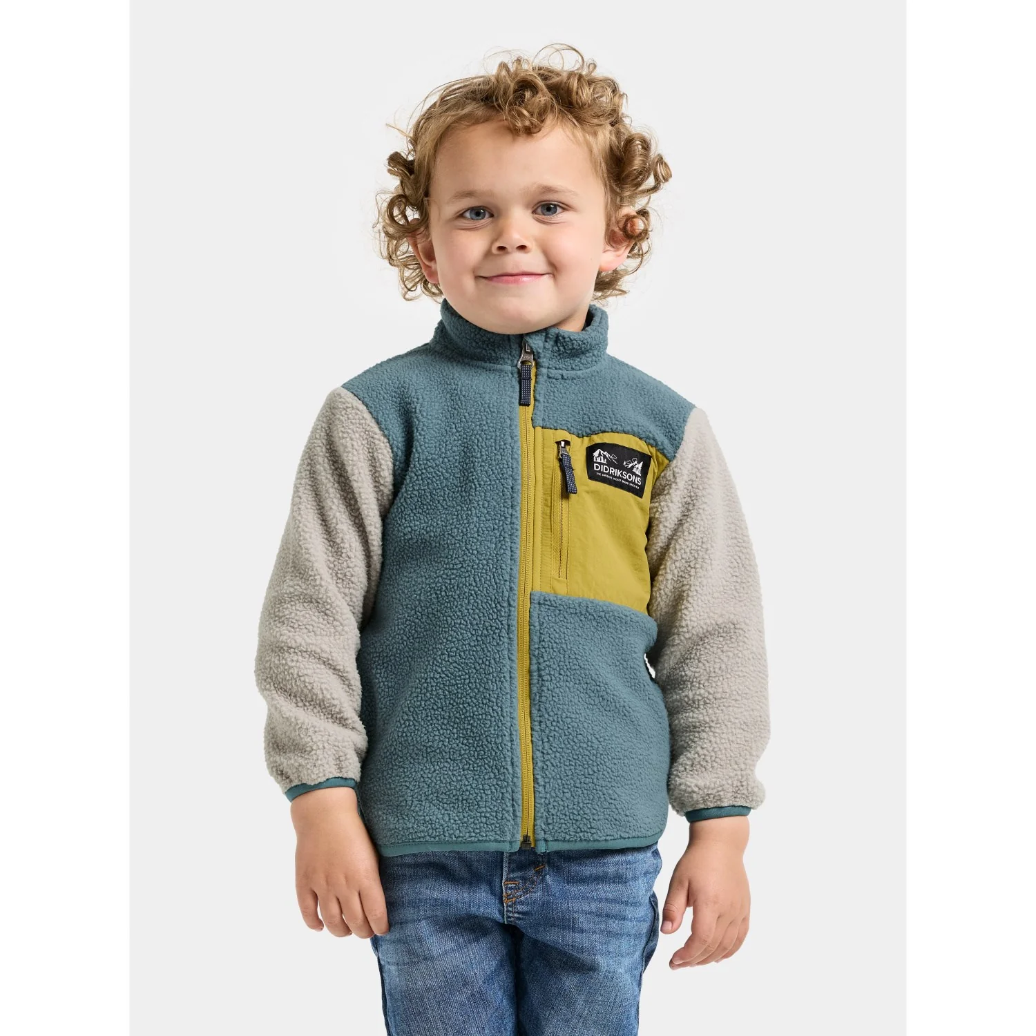 Didriksons Factory Blue Anten Kids Fullzip - Image 3